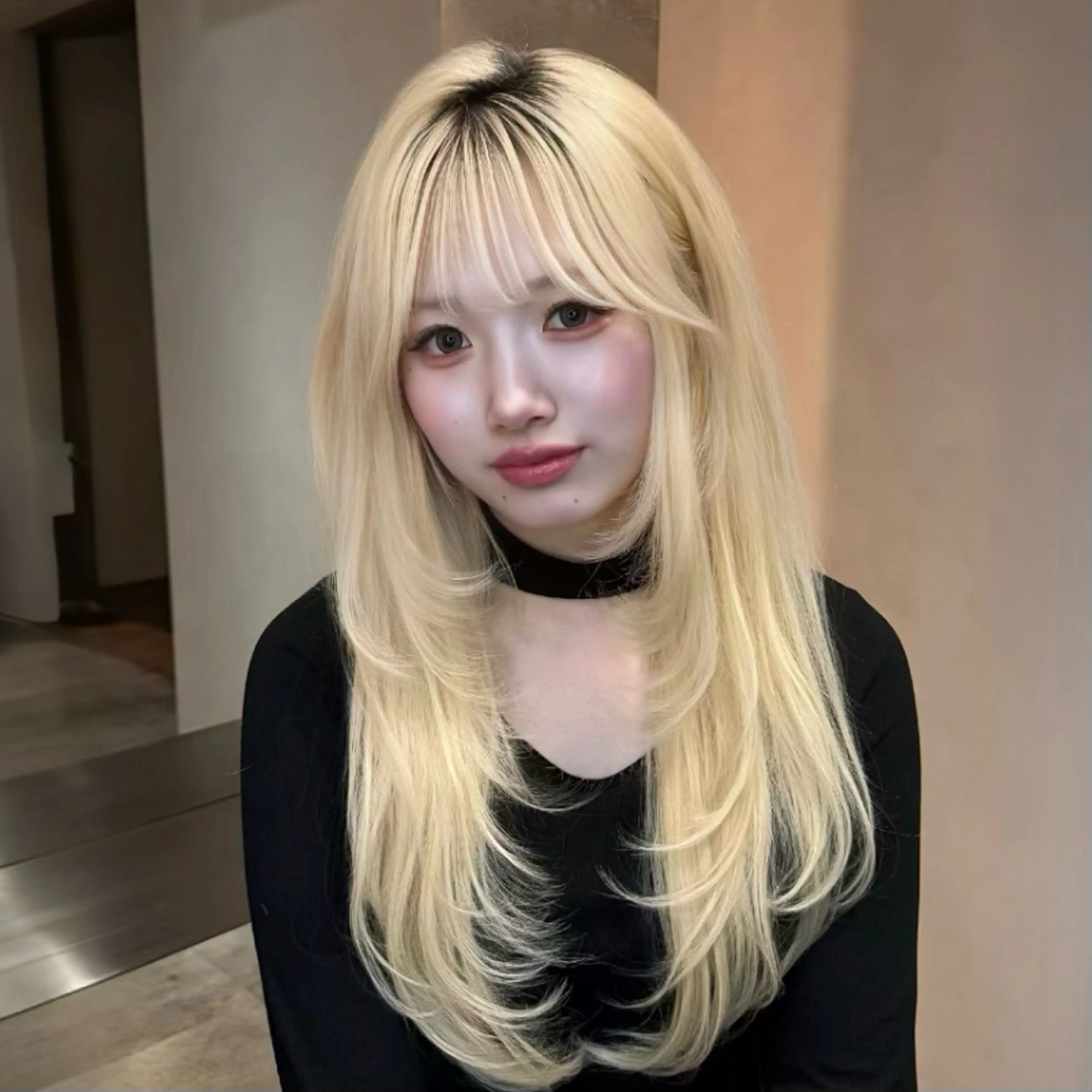 ロング カラー カット ヘアカラー トリートメント RYU/レイヤーカッ ト/透明感艶カラー/のヘアスタイル