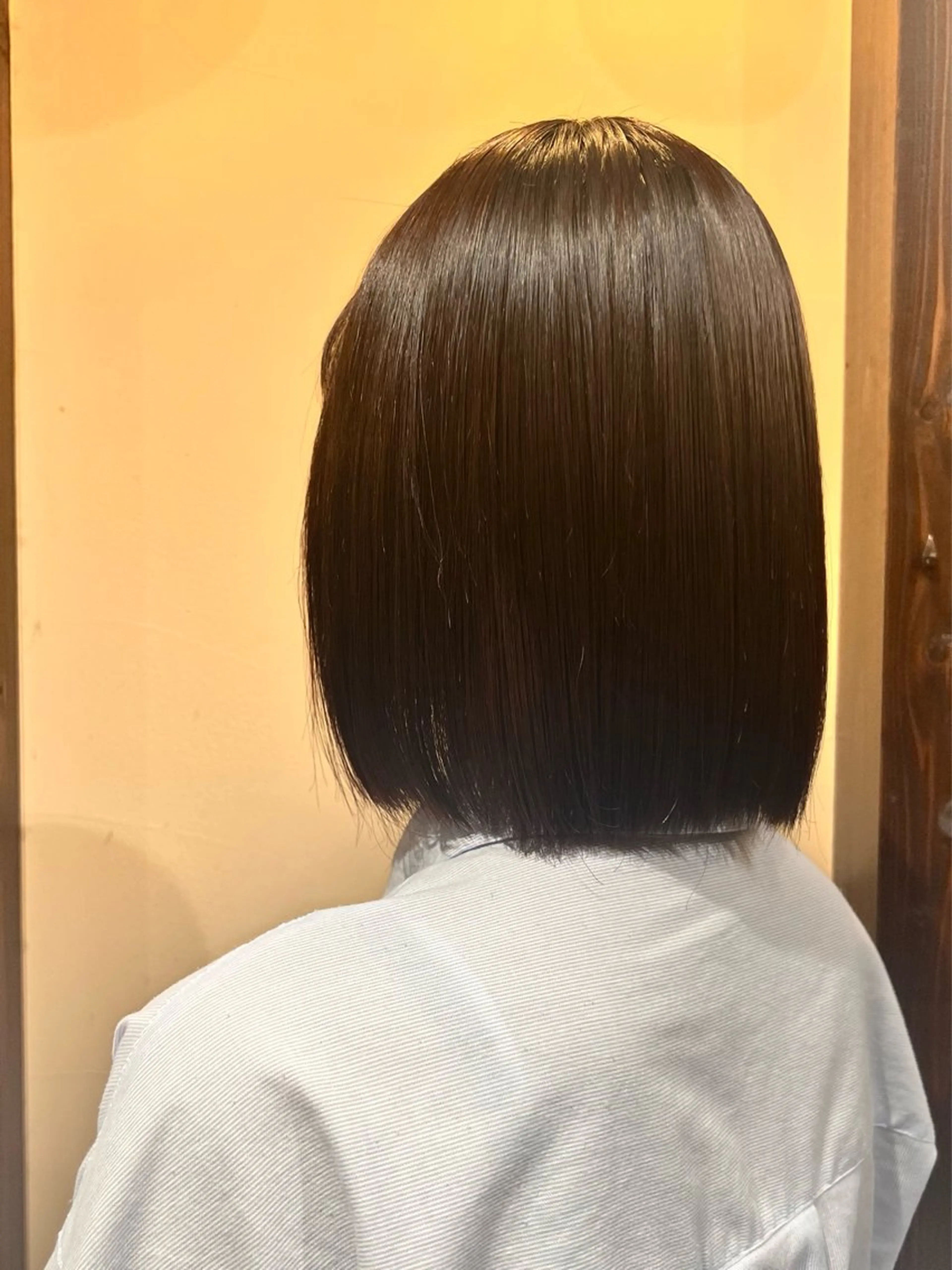 ミディアム 酸性ストレート 縮毛矯正 まゆ/髪質改善 ストレート/スパ🫧のヘアスタイル