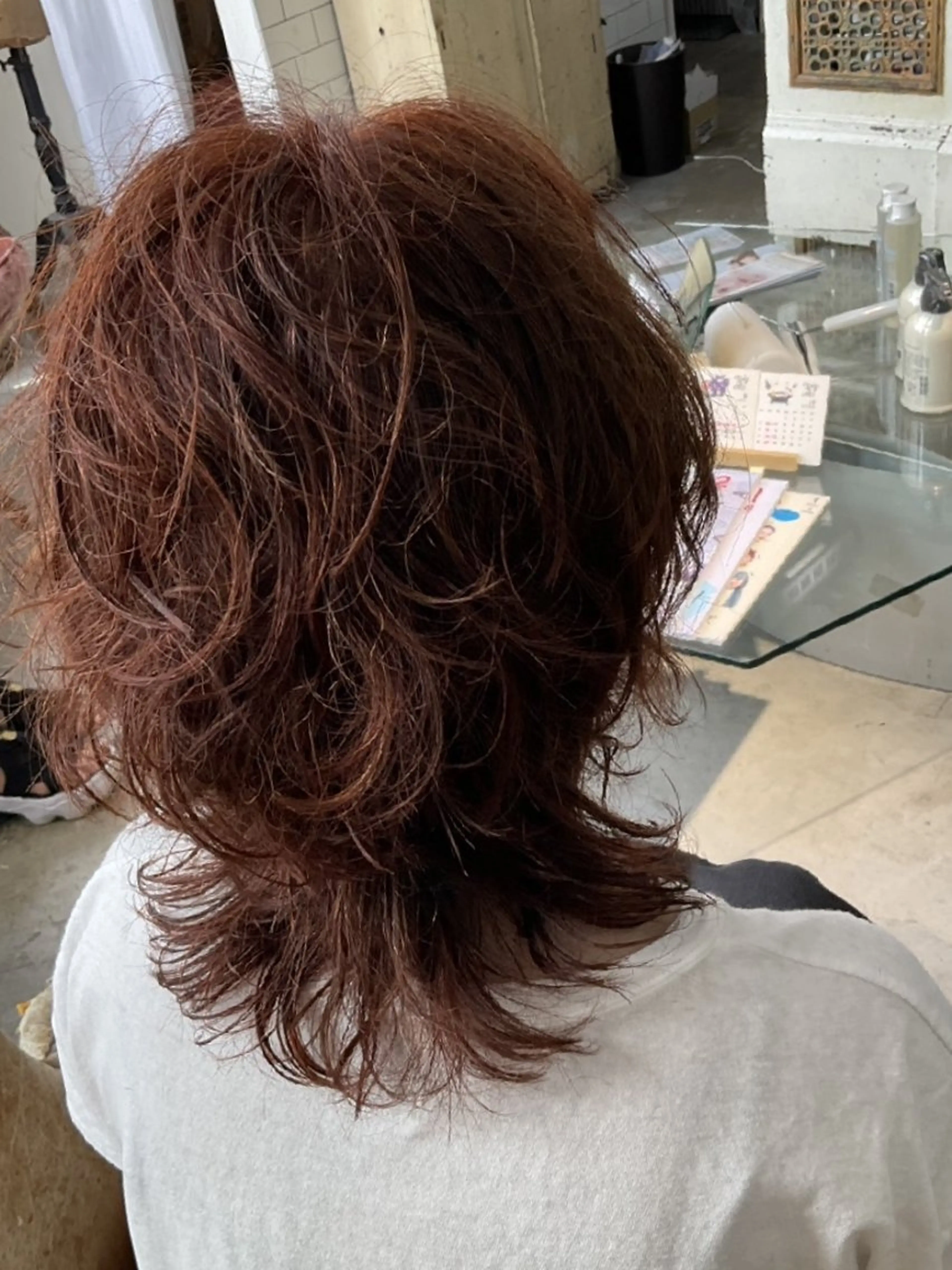 小顔レイヤーカット+ワンカラー+美艶トリートメントの写真