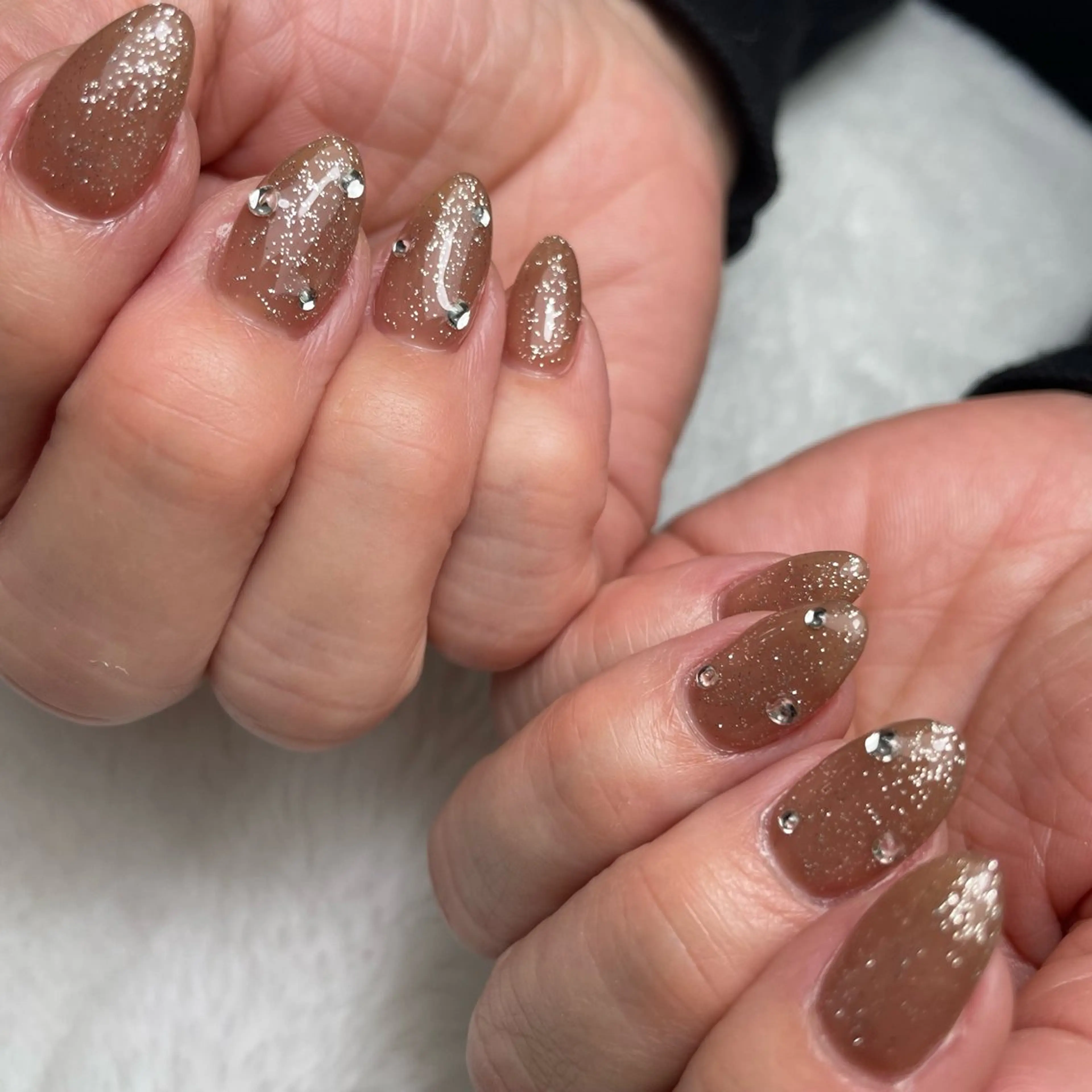 ネイル フラッシュネイル ラメ(グリッター) ハンドネイル kipinail 川﨑えりかのネイルデザイン