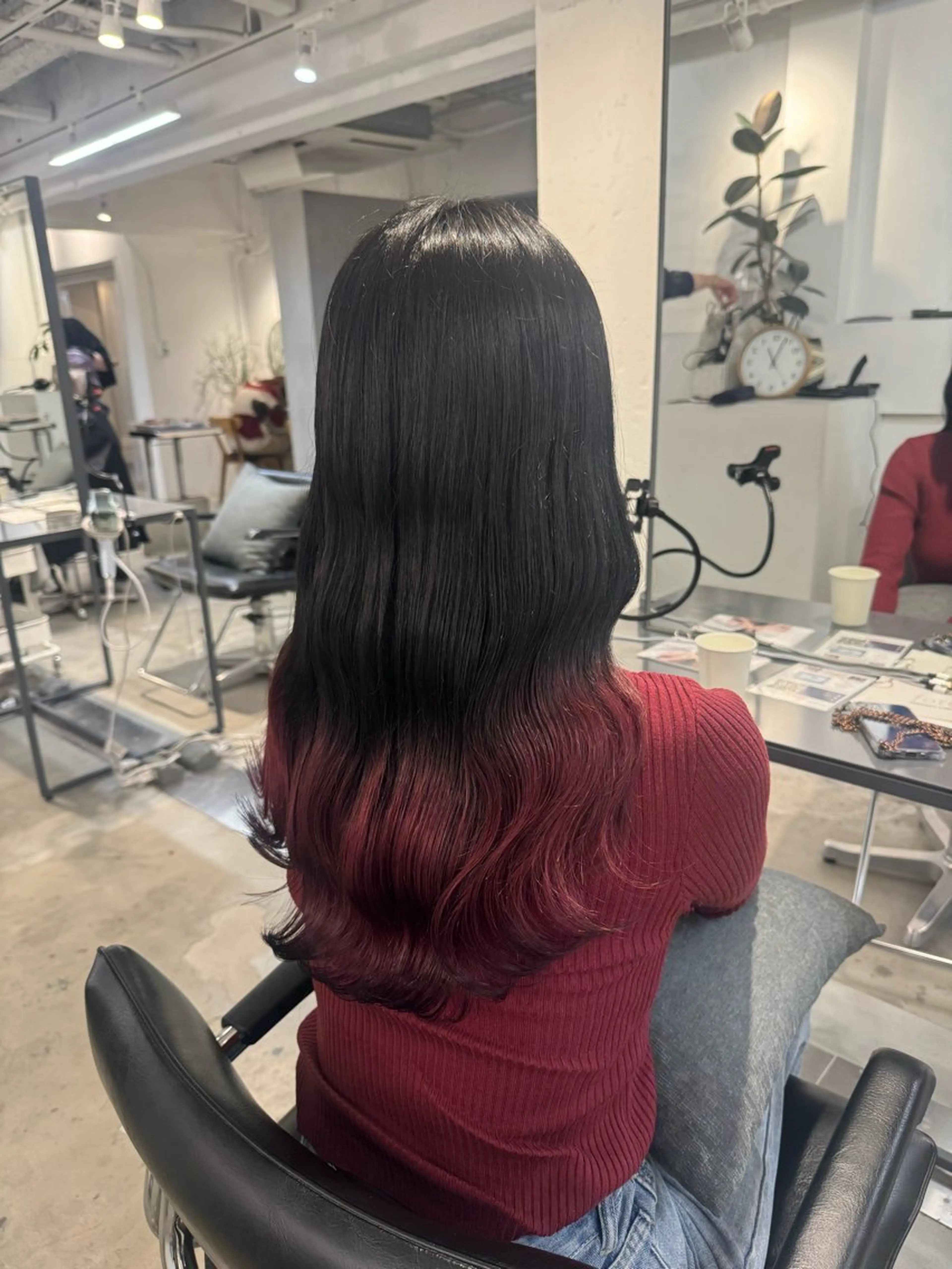 セミロング カット ヘアカラー トリートメント 顔周りカット・相談 レイヤーも◎しずくのヘアスタイル