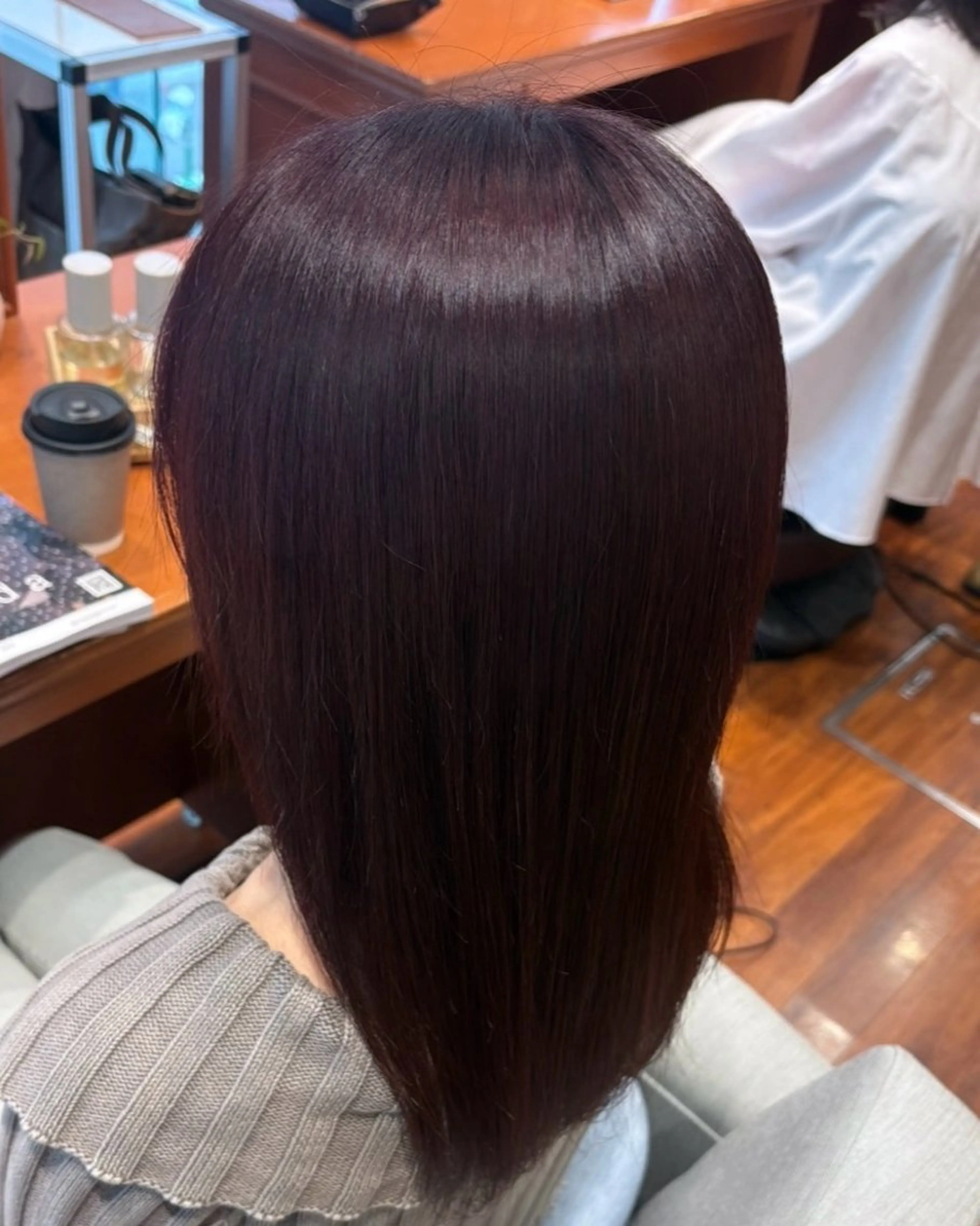 ミディアム カラー 透明感カラー ラベンダーカラー Haruka ハルカのヘアスタイル