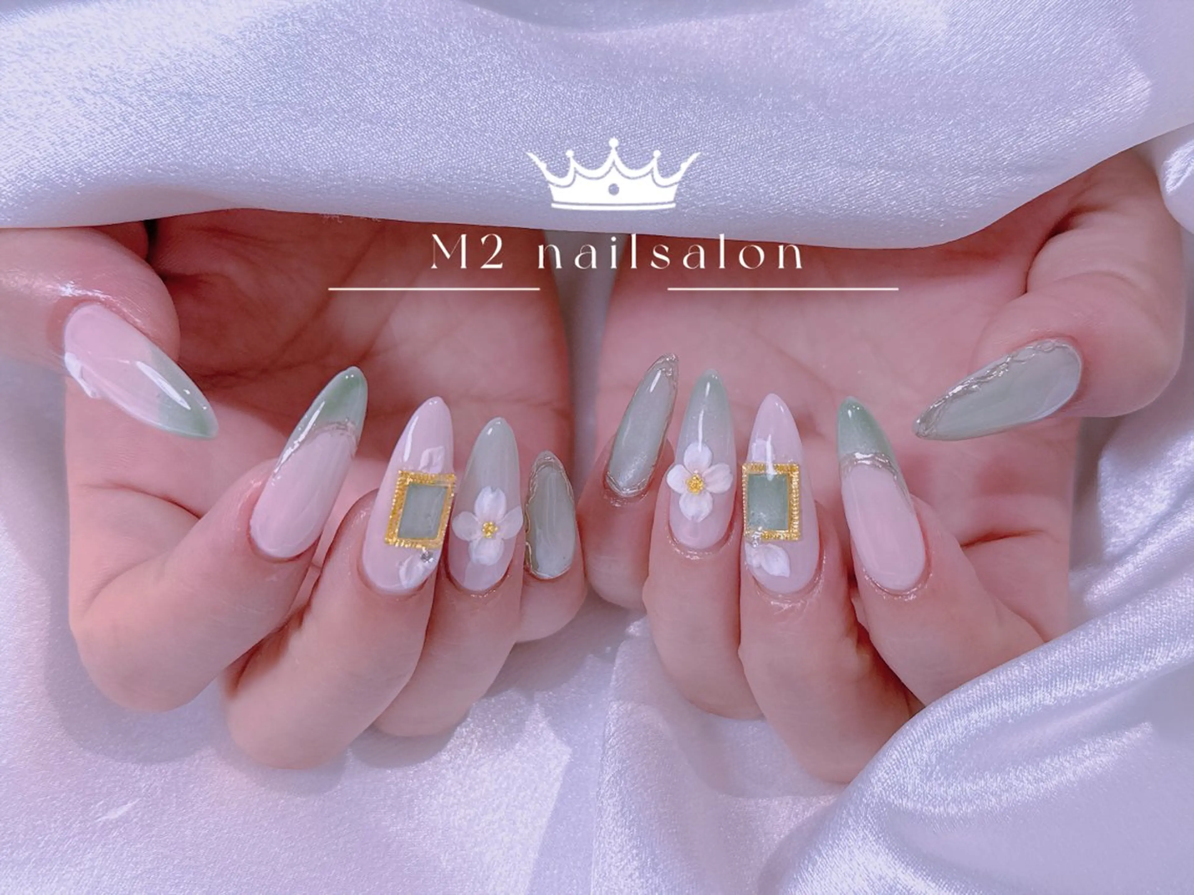 ネイル ハンドネイル 長さだし専門店 M2　rikaのネイルデザイン