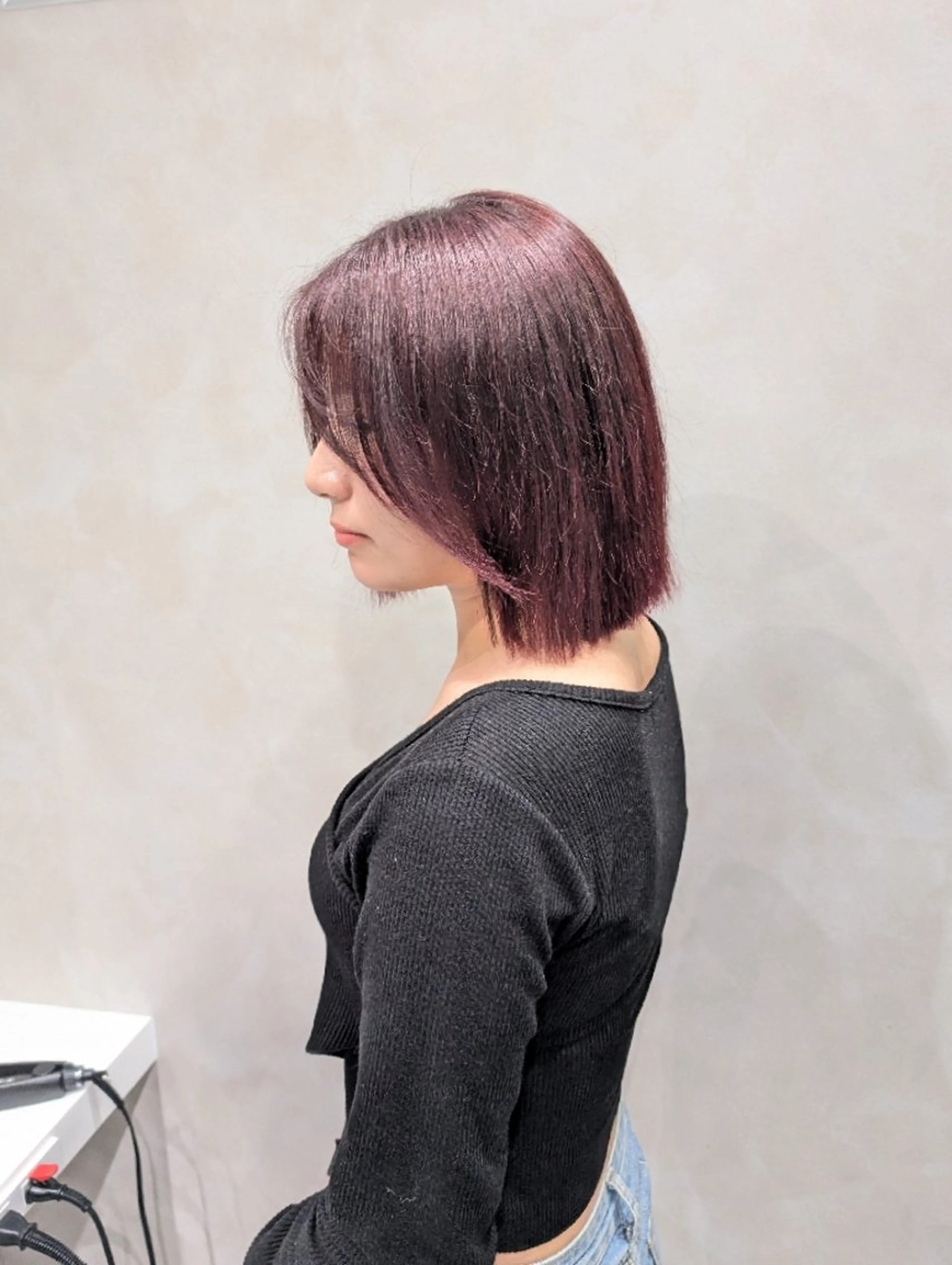 ショート カラー 切りっぱなしボブ ブラウンカラー レッドカラー レッドブラウン ボブ 髪質改善/ 上村旺武のヘアスタイル