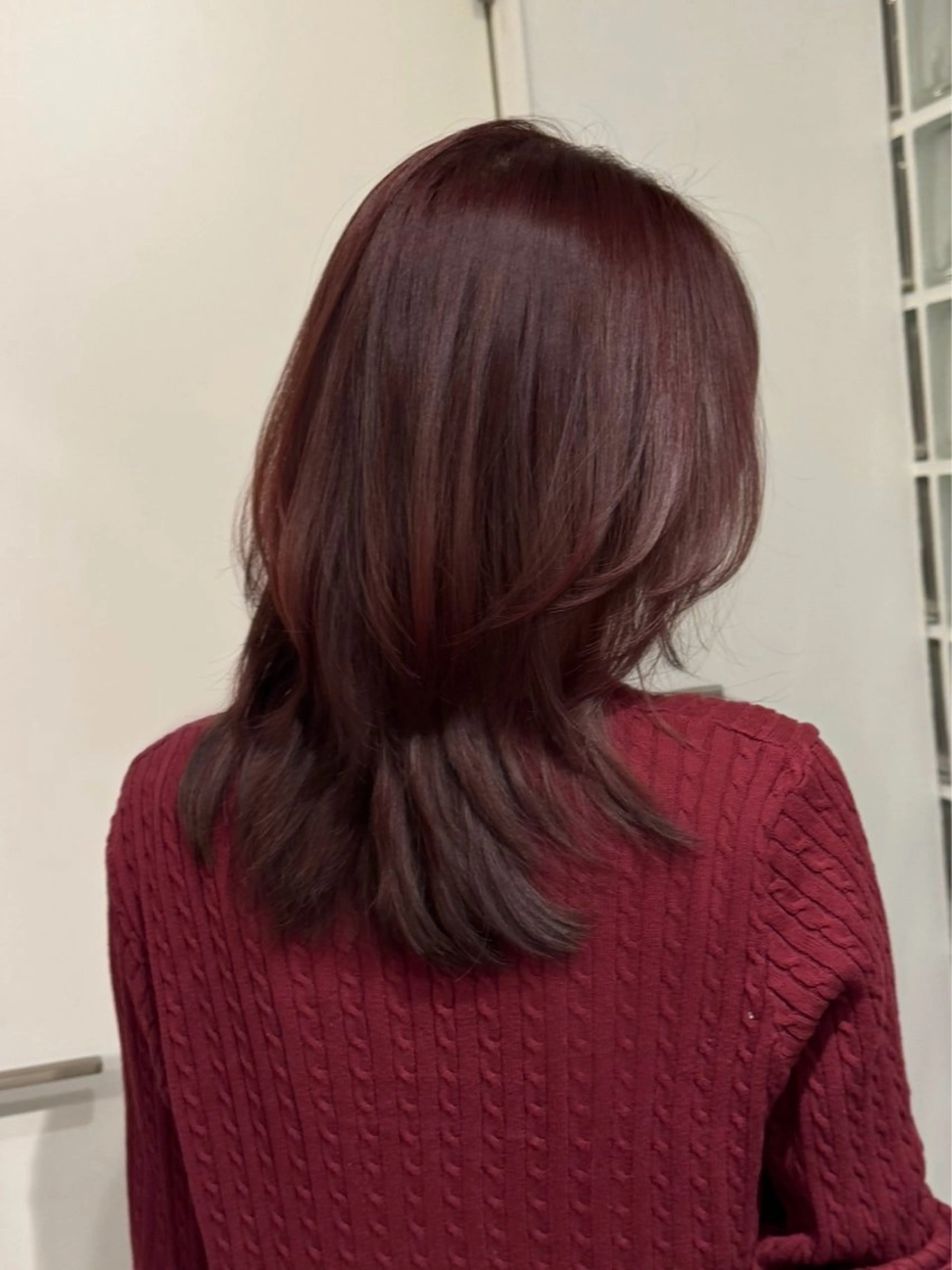 ミディアム カラー ワンカールで盛れる レイヤー🎀Macoのヘアスタイル