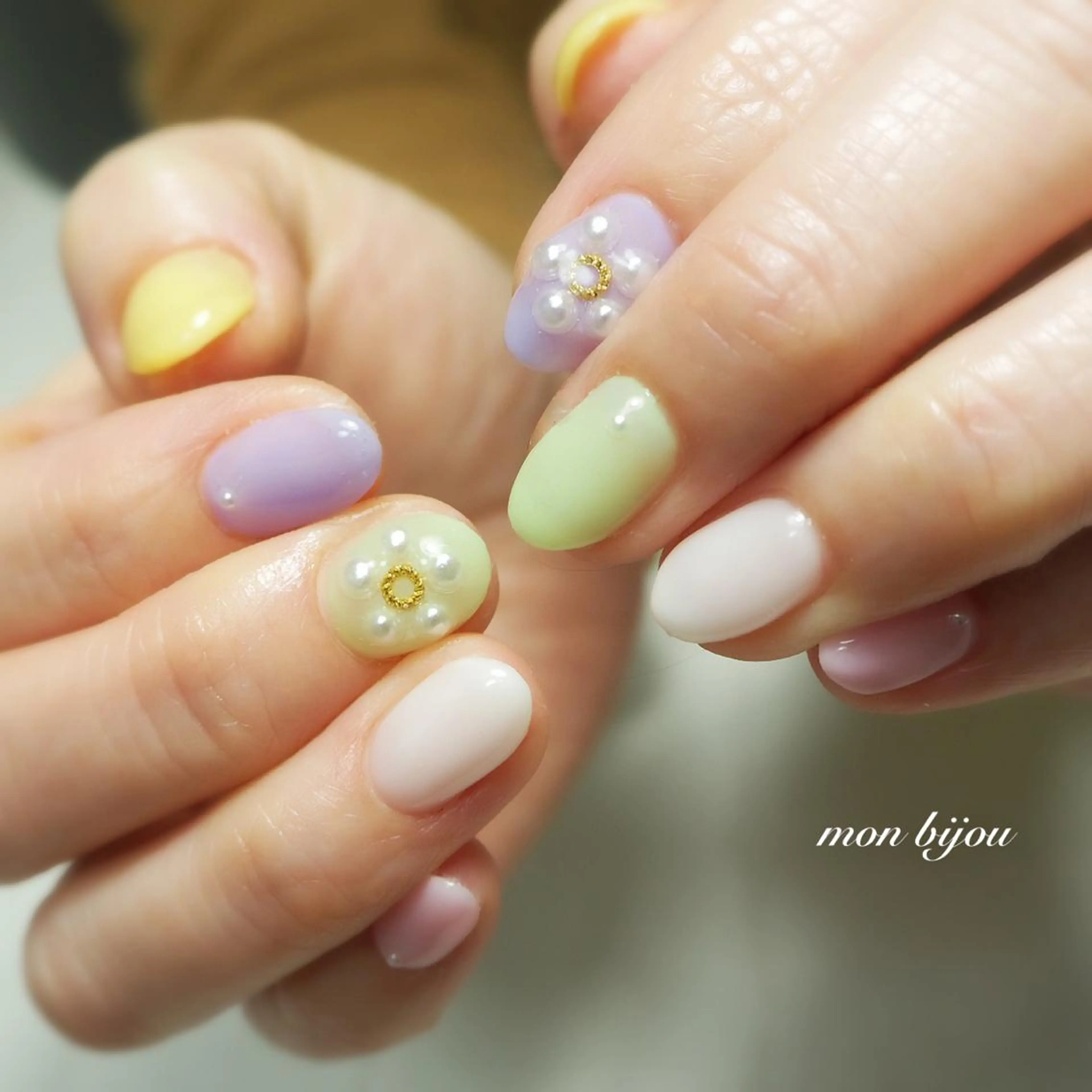 ネイル ハンドネイル ハンドケア mon bijou 坪井のネイルデザイン