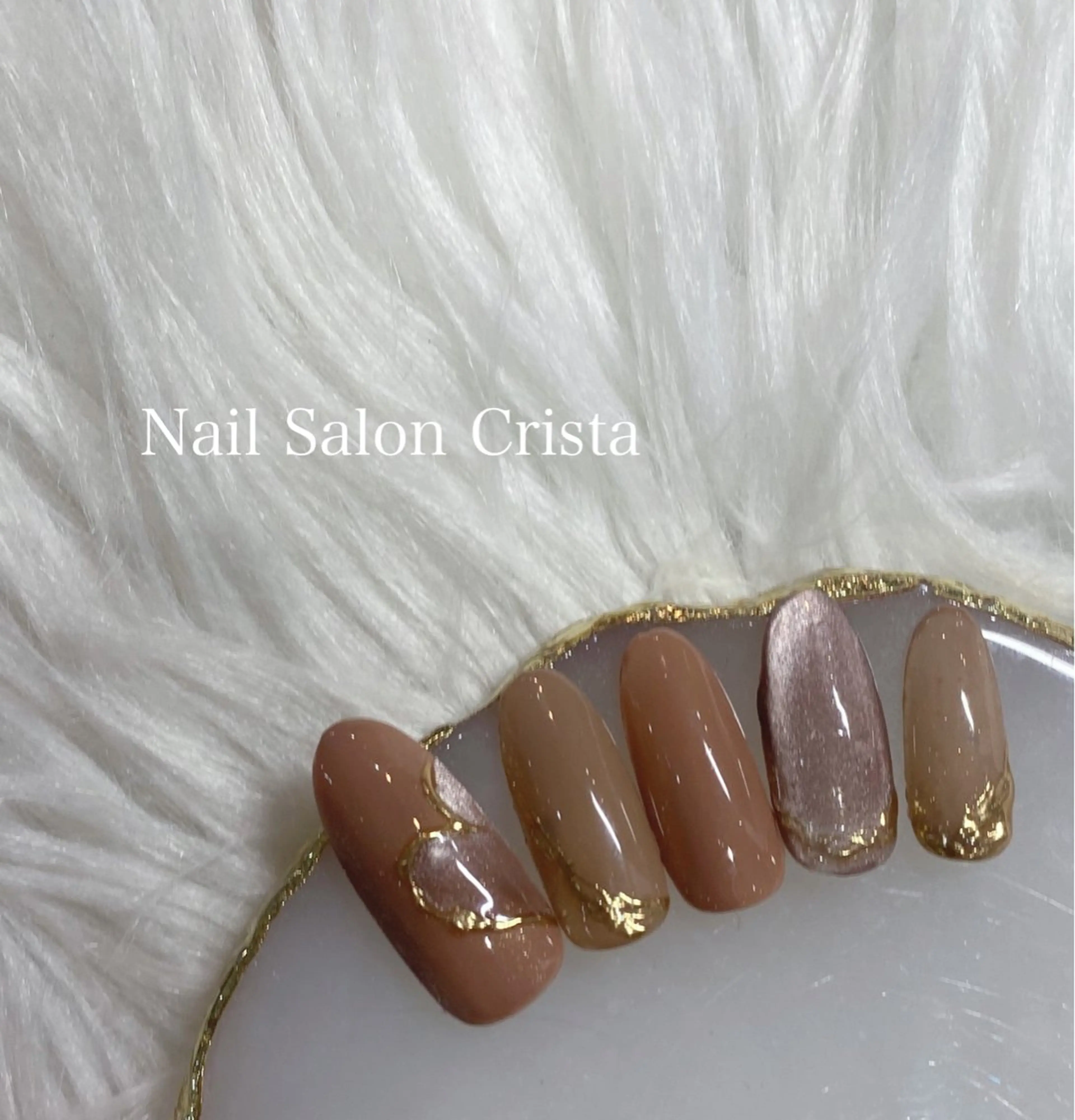 ネイル ジェルネイル パラジェル バレンタイン ハンドネイル CRISTA MOMOのネイルデザイン