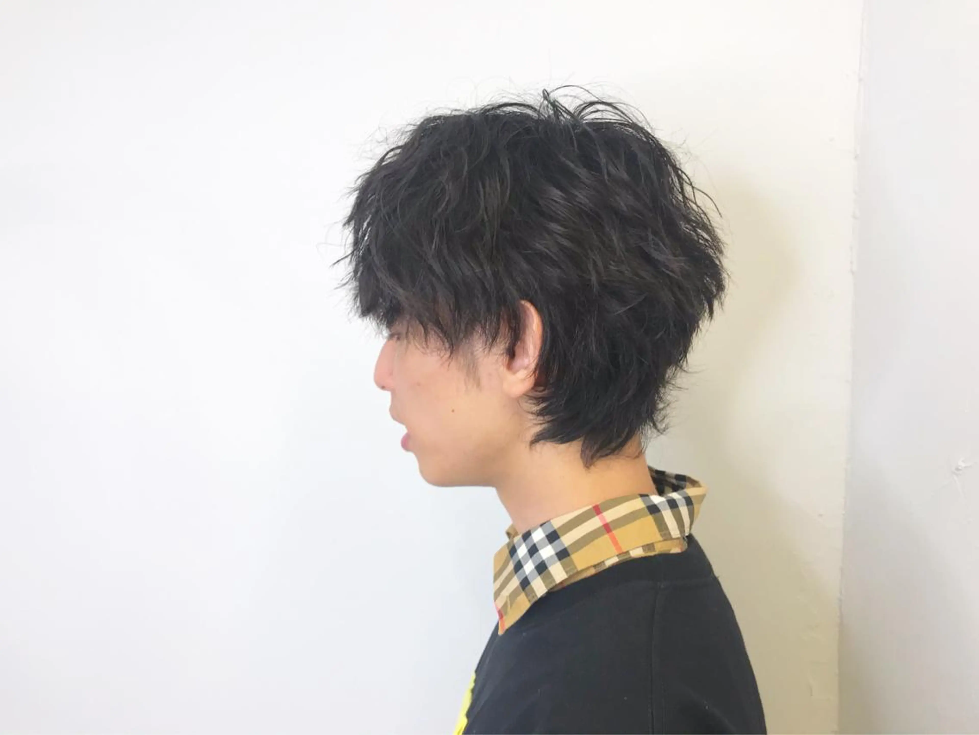 パーマ メンズ メンズウルフカット ウルフカット メンズサロン アソビ元町のヘアスタイル