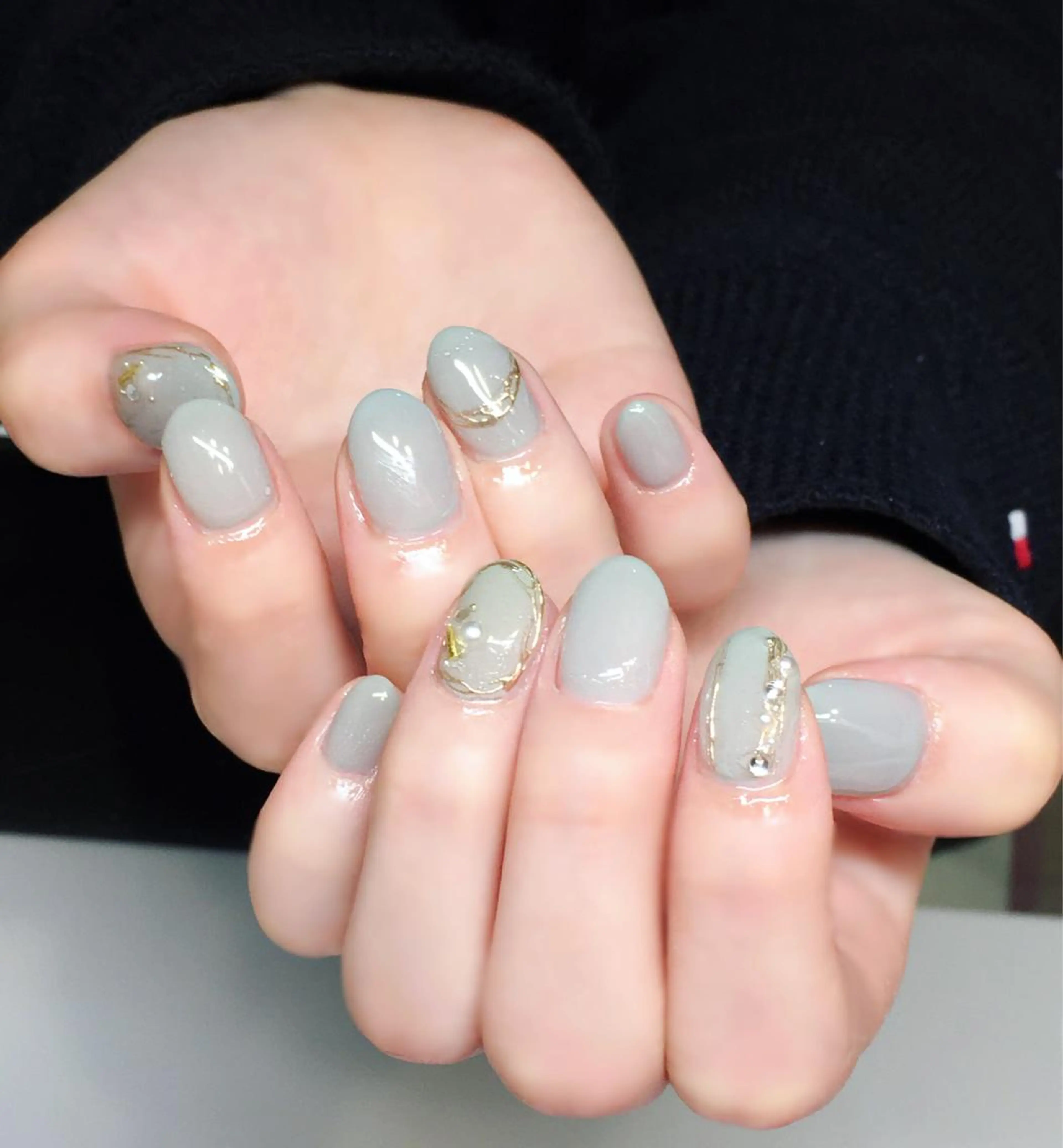 ネイル アートネイル ジェルネイル オフィスネイル ワンカラーネイル ショートネイル Nyanco Nailのネイルデザイン