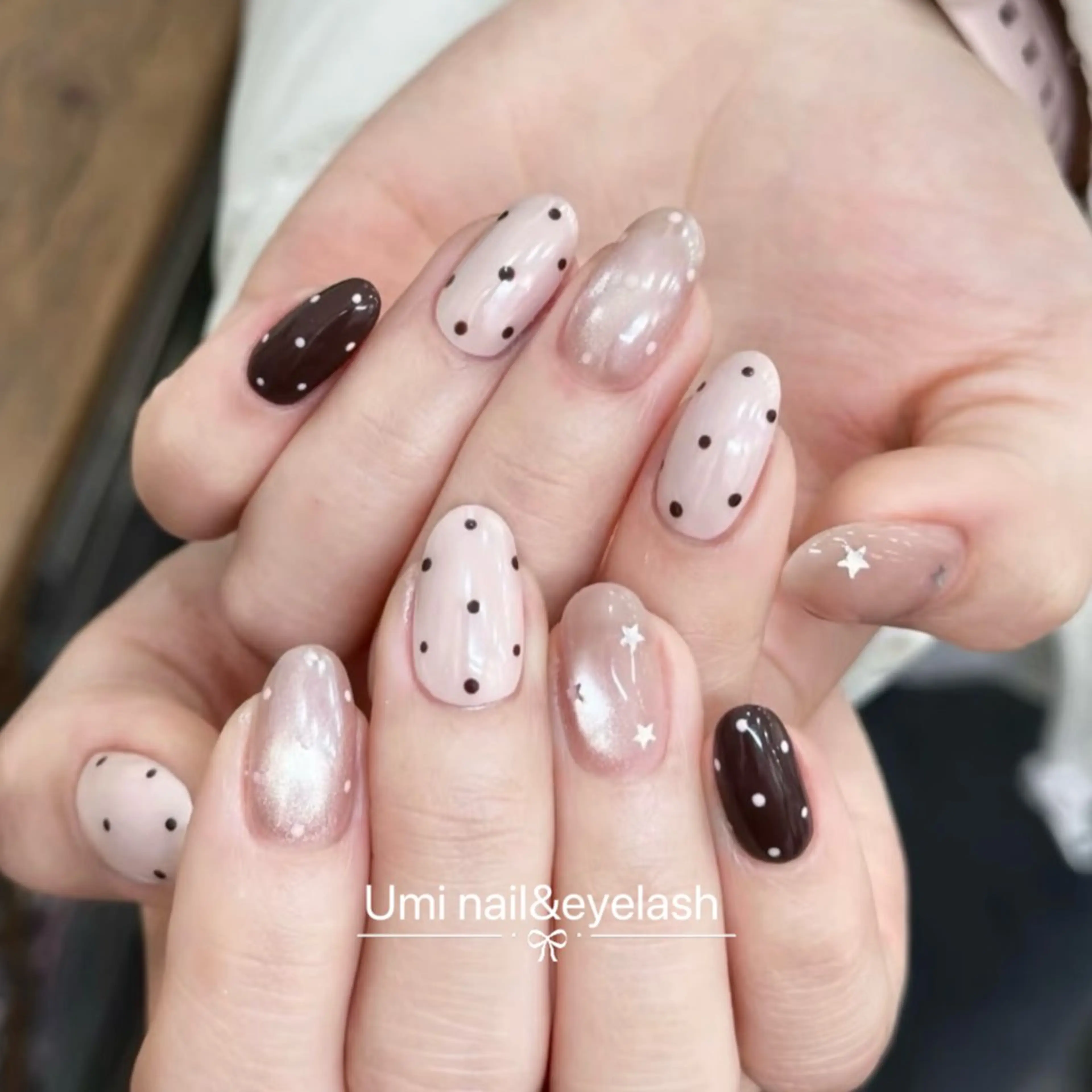 ショート 韓国風ヘア ハンドネイル ハンドケア Umi nail& eyelash ゆみのマツエク・マツパデザイン