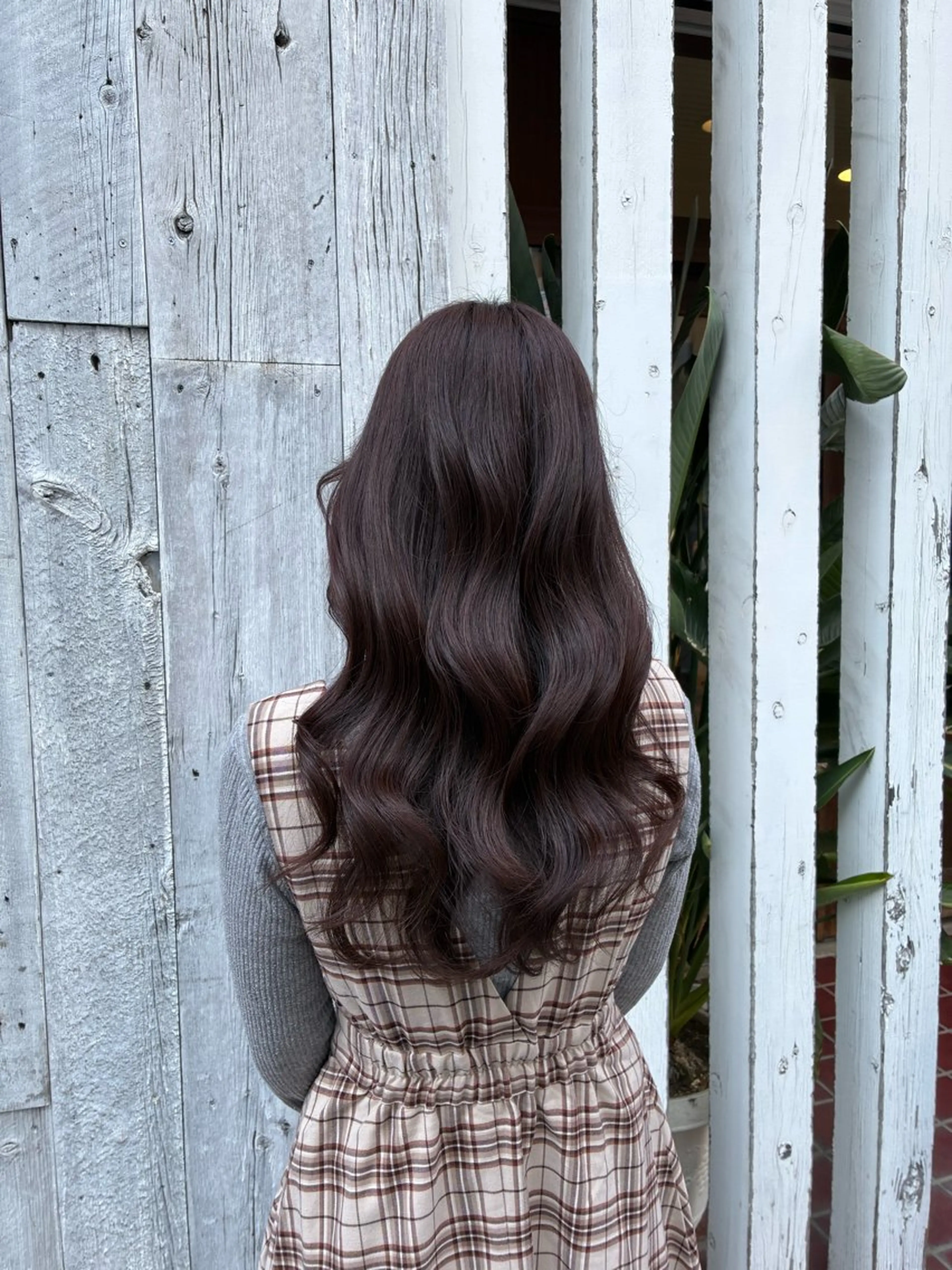 ロング カラー ブラウンカラー ナチュラルブラウン ヘアカラー トリートメント 梅原 姫🍬🐰のヘアスタイル