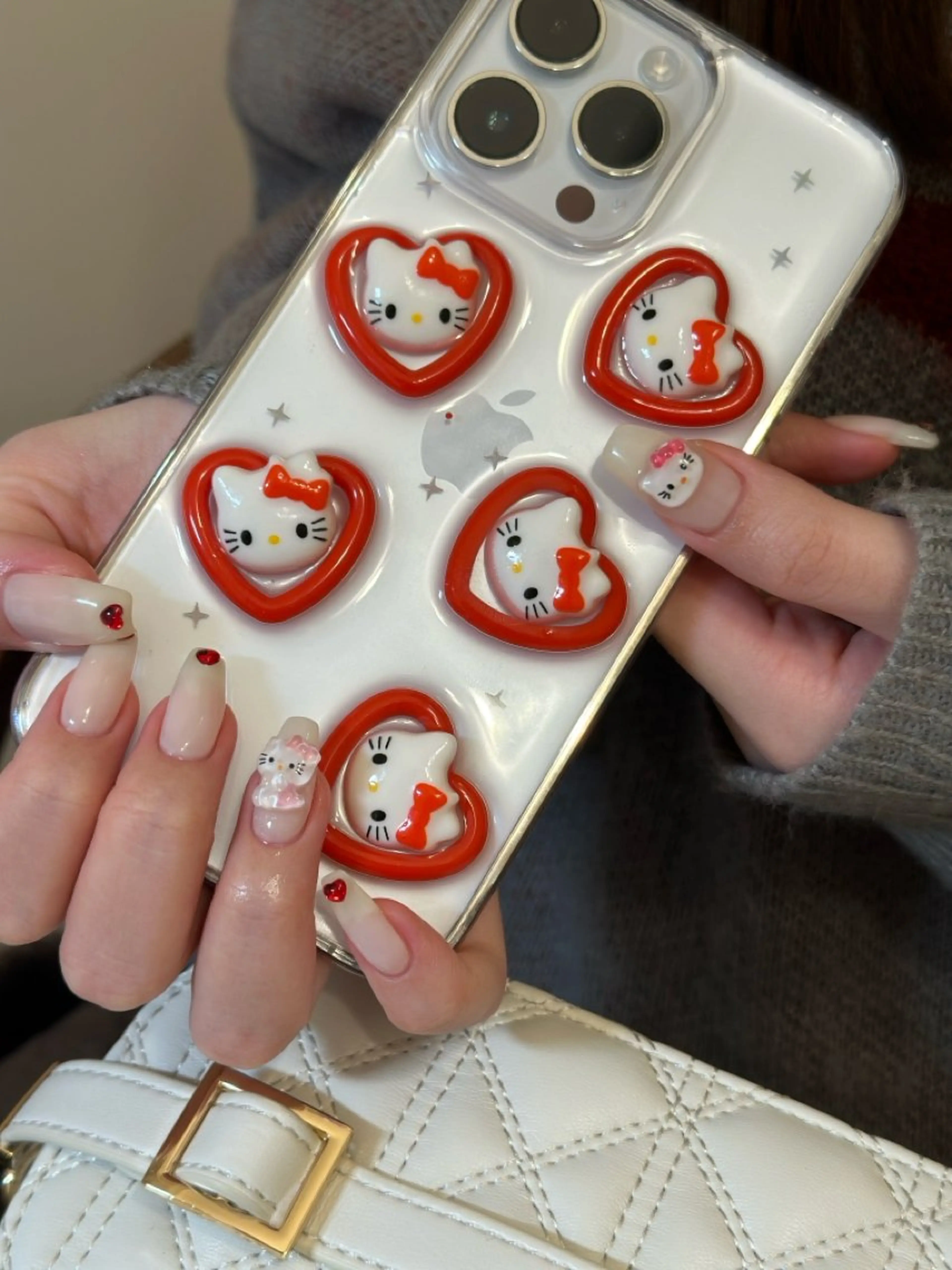 ネイル ハート 赤色 ハンドネイル w*ange nail所属・w*ange MAOのネイルデザイン