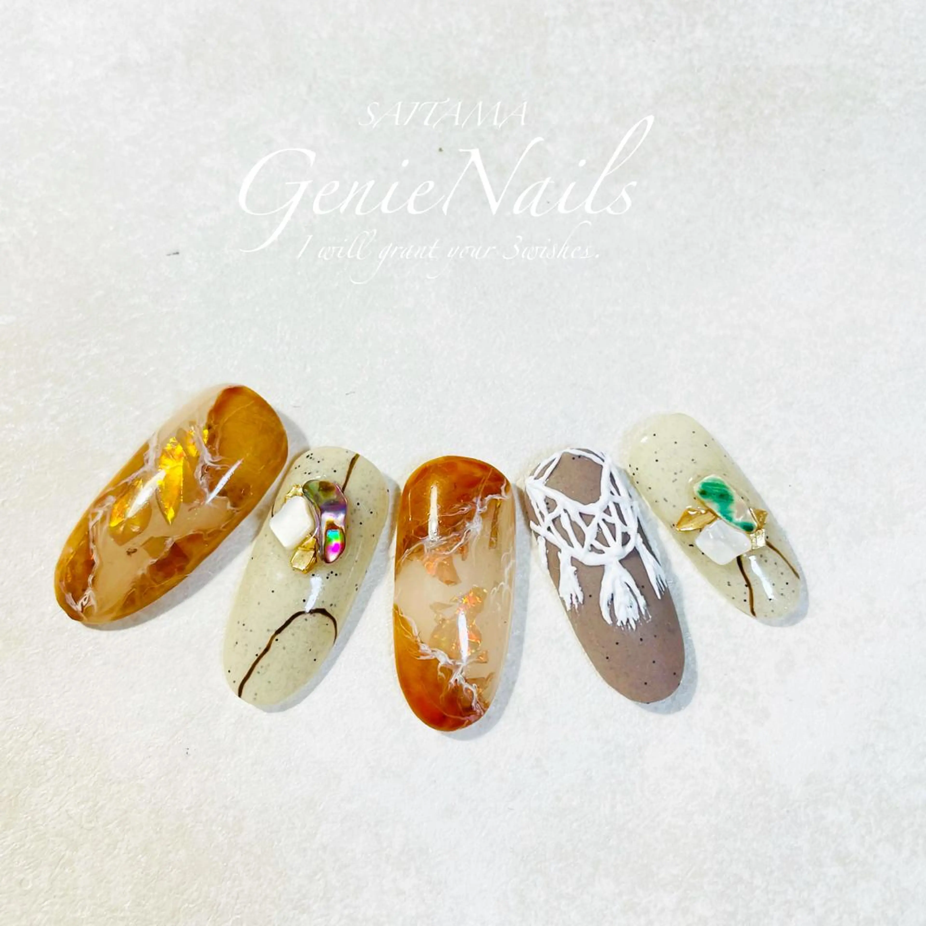 ネイル ニュアンスネイル Genie Nailsのネイルデザイン