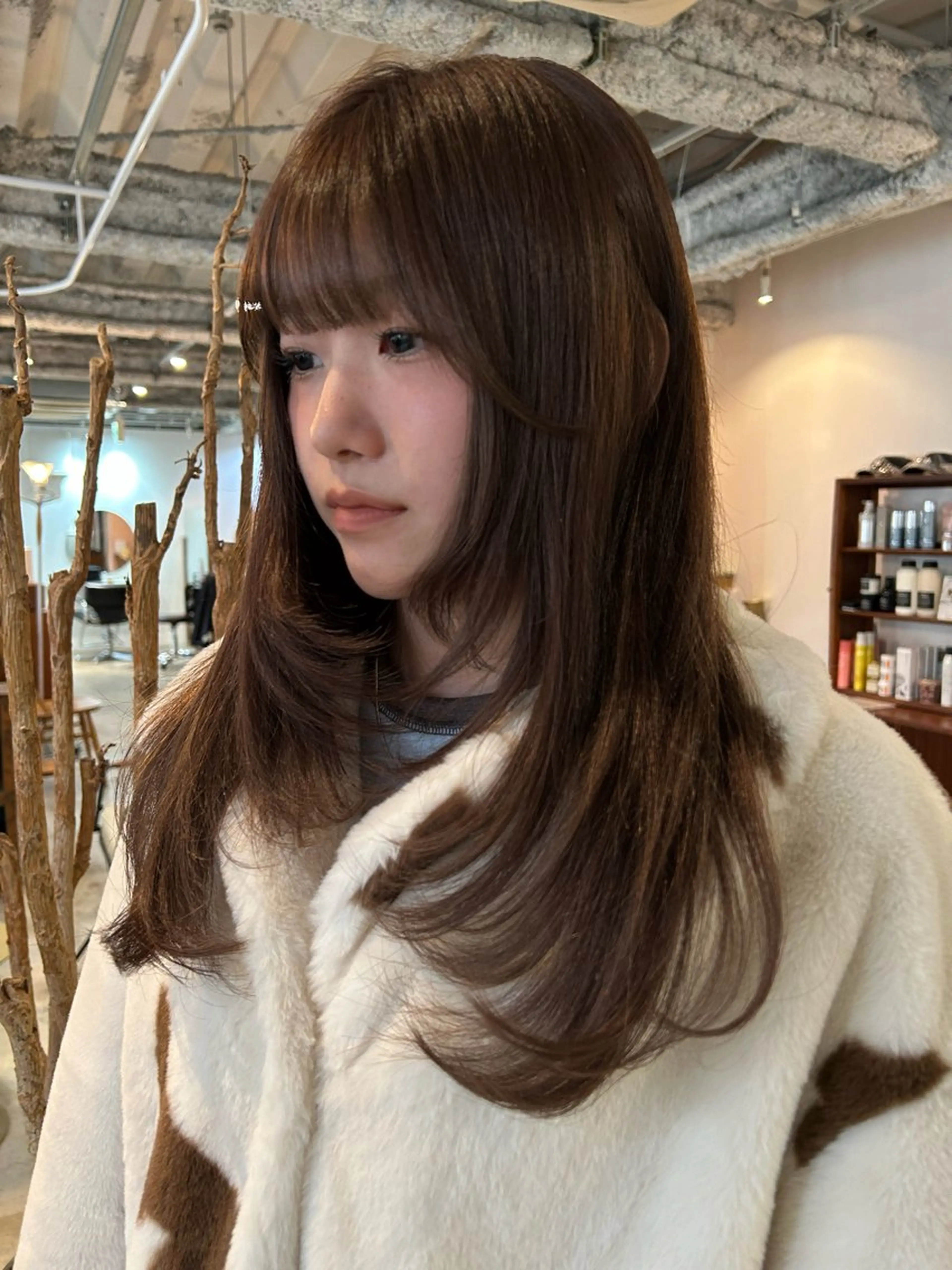 ロング カラー ヘアアレンジ ベージュカラー レイヤーカット カット ヘアカラー トリートメント 🎀suzuna 透明感colorのヘアスタイル