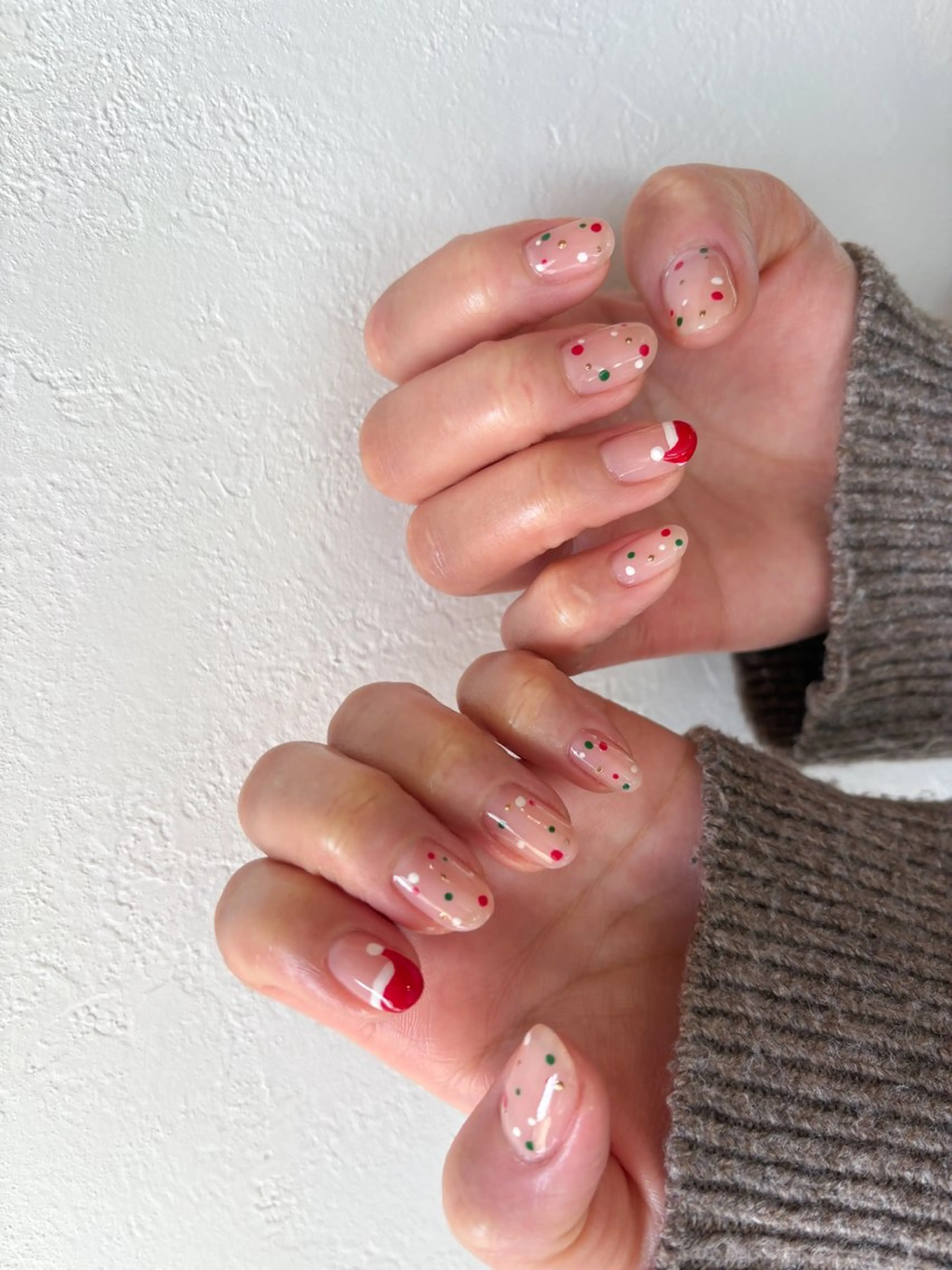 ネイル 冬ネイル クリスマス 🌲🌳🚪iiit o🌲🌳🌲のネイルデザイン