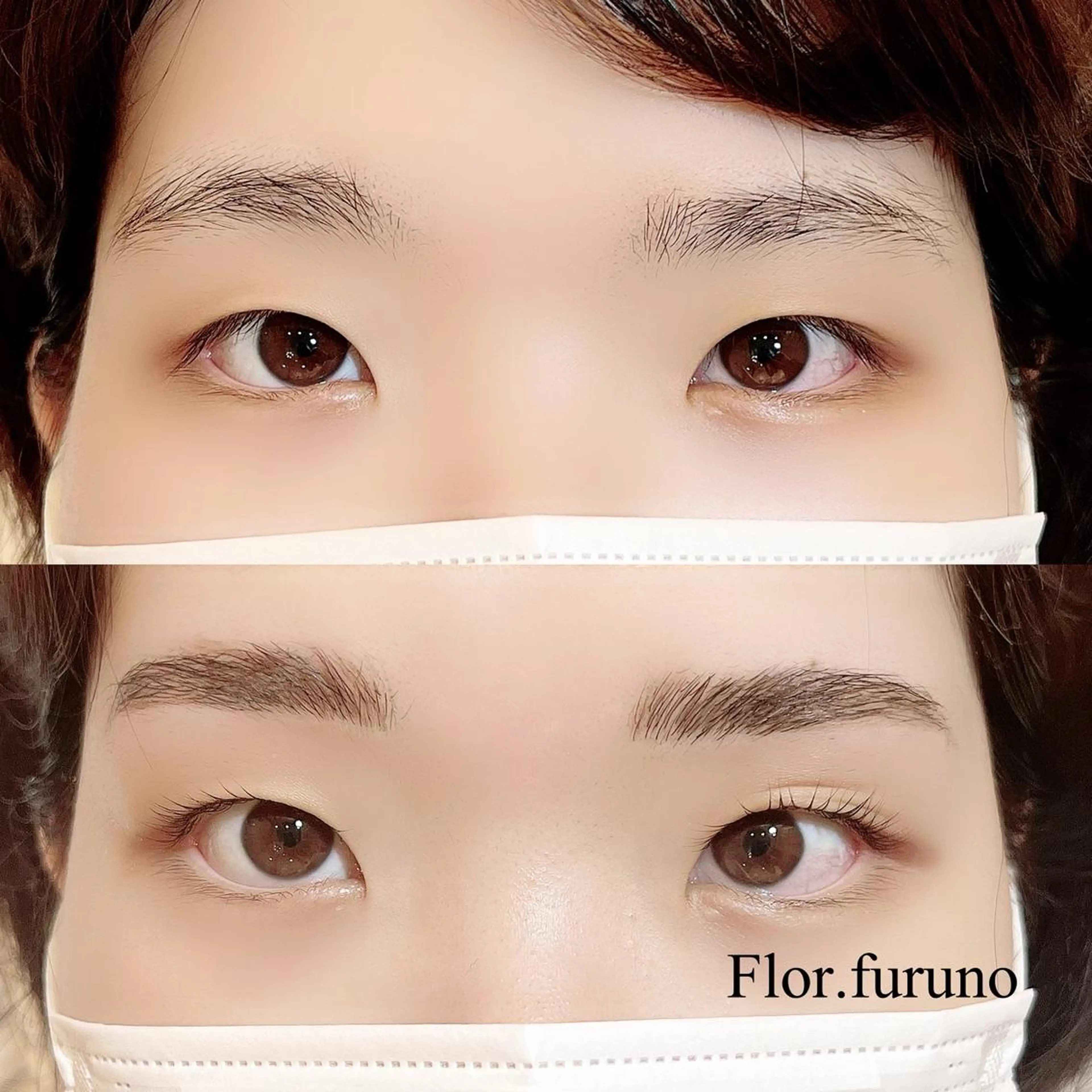 マツエク・マツパ アイブロウ ハリウッドブロウリフト パリジェンヌラッシュリフト Flor上大岡 *フルノ リナ*のマツエク・マツパデザイン