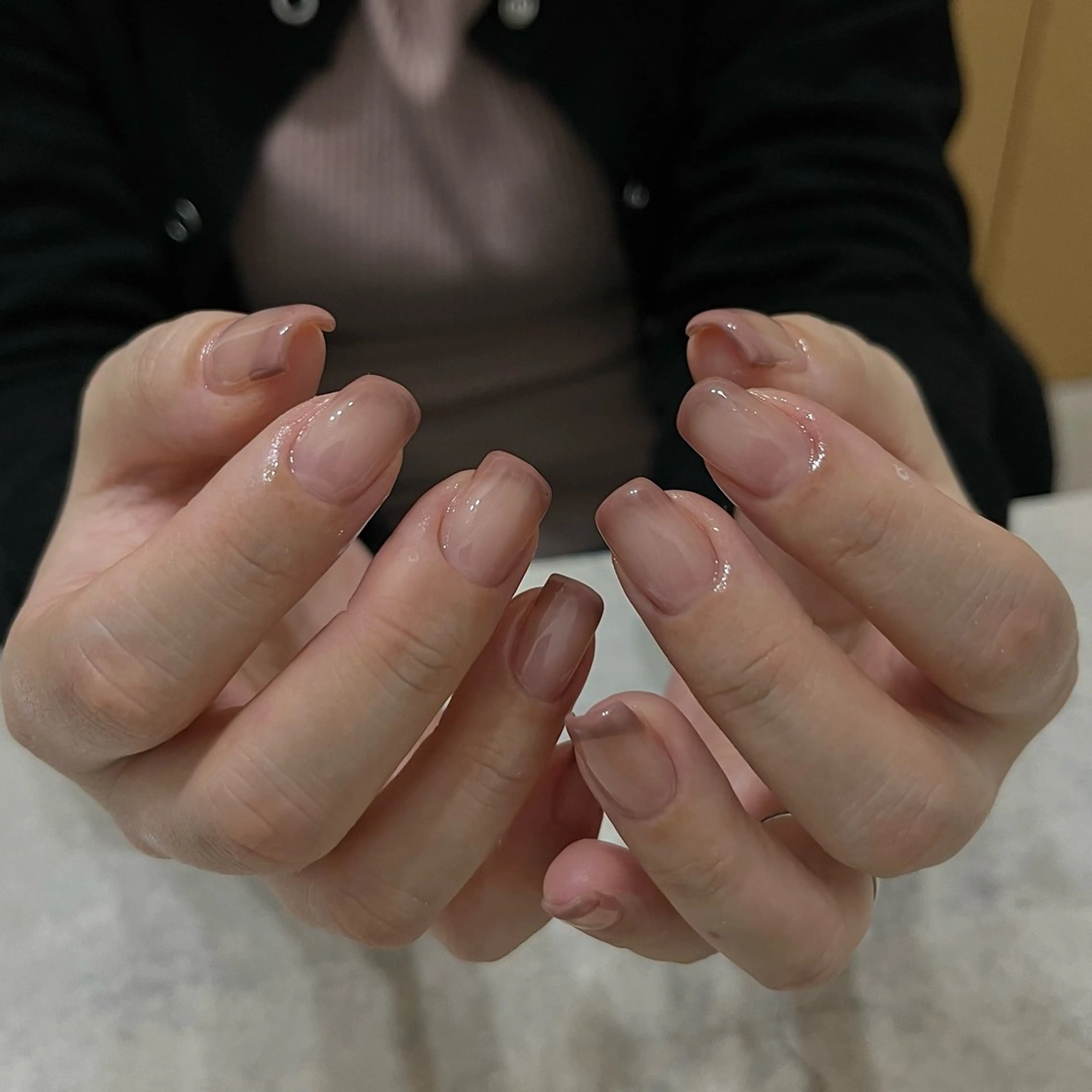 ネイル グリーン ハンドネイル vegh.所属・vegh. nail／阿波座のネイルデザイン