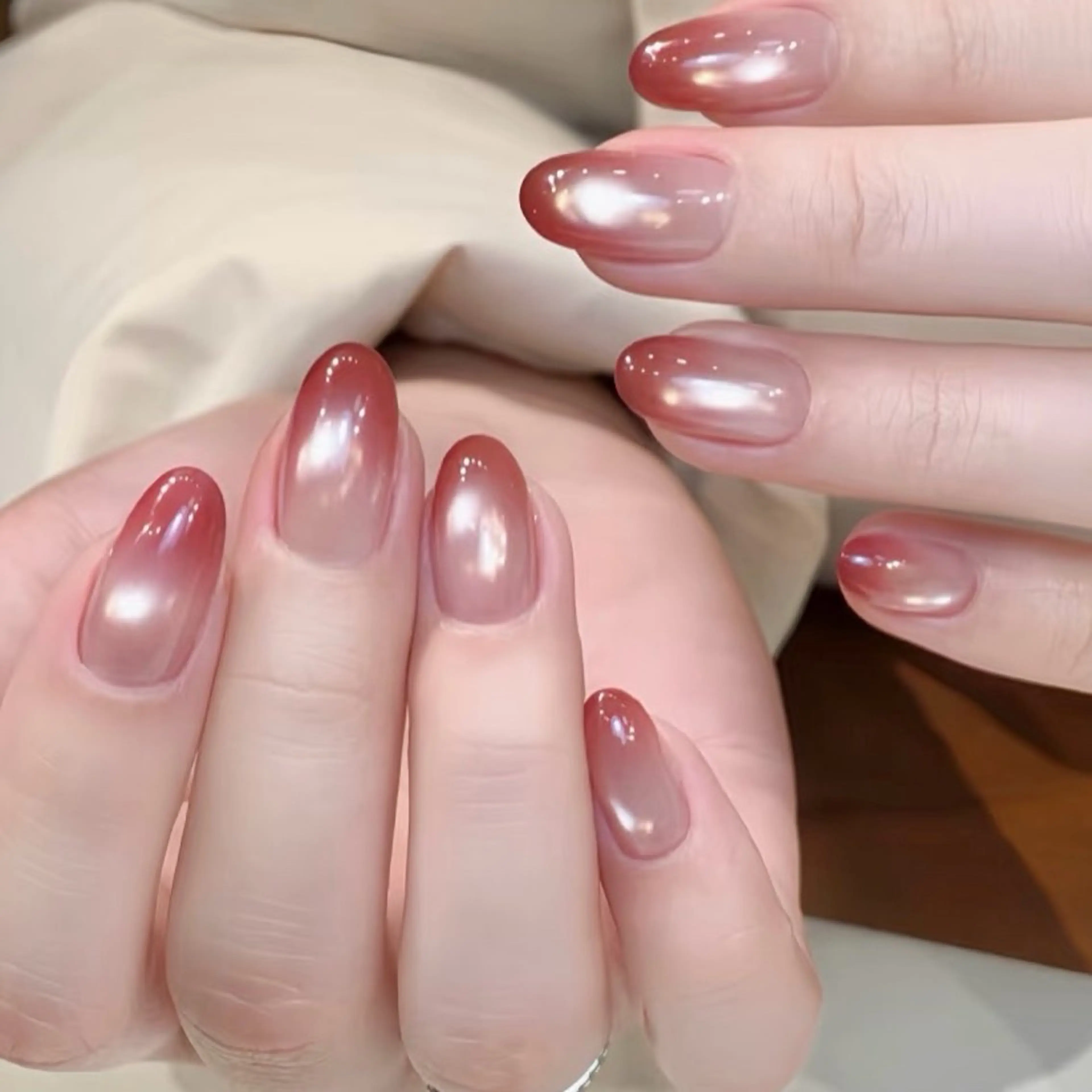 ネイル グラデーション マグネットネイル ハンドネイル Mirpop nailのネイルデザイン