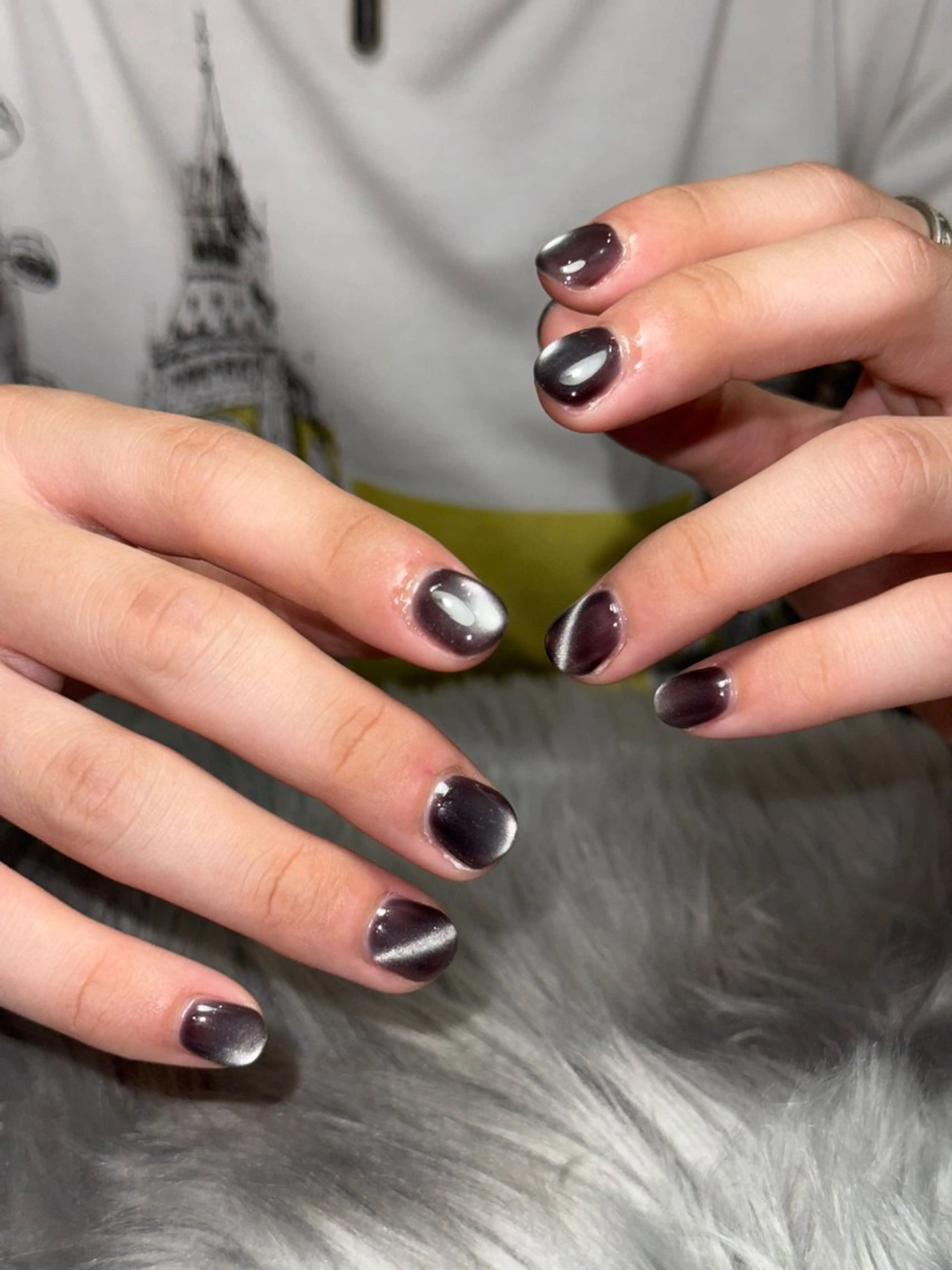 ネイル マグネットネイル メンズネイル Momoka 🍑🎀のネイルデザイン