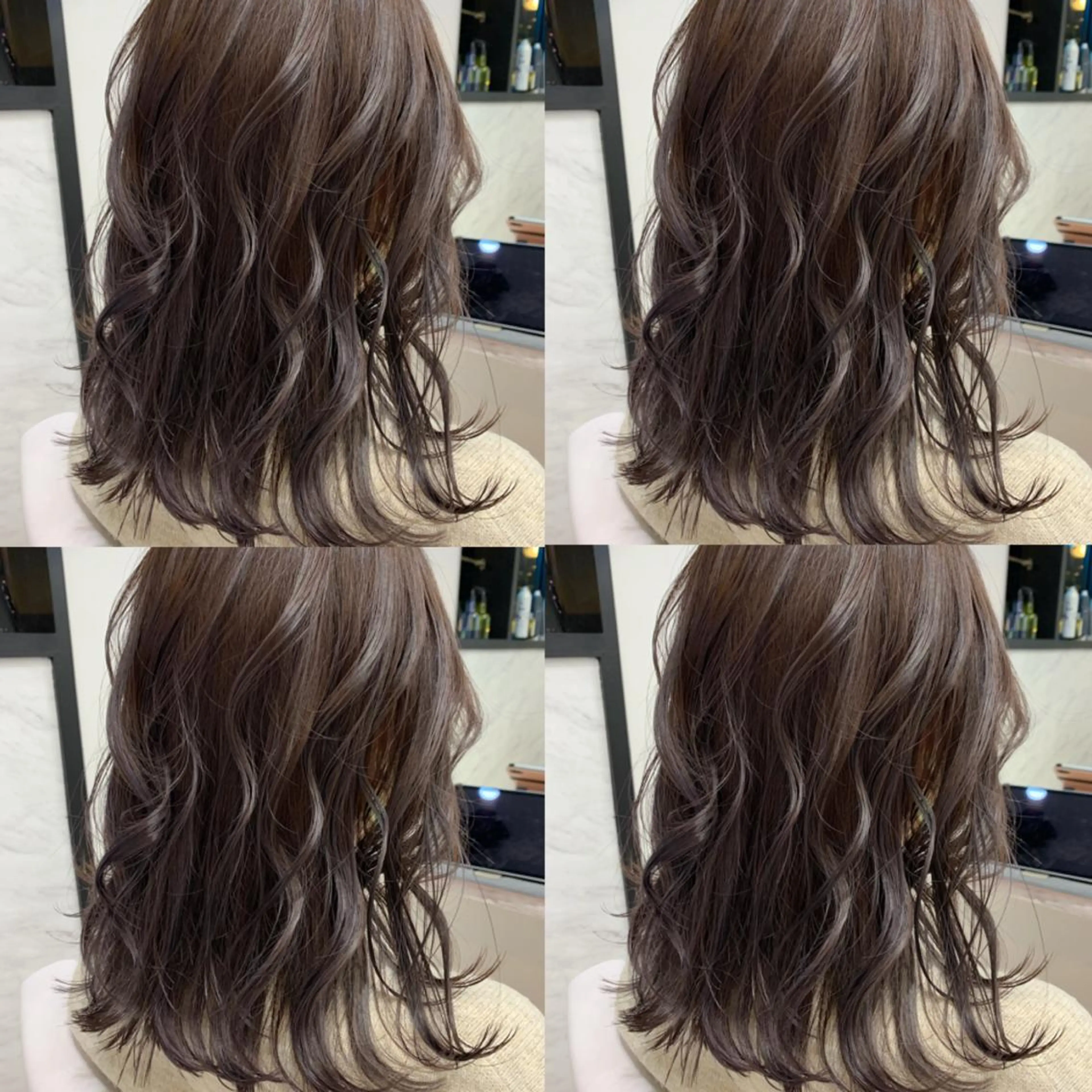 ミディアム カラー ヘアアレンジ カット ヘアカラー トリートメント 🦋韓国ヘア 坂本 菜摘🦋のヘアスタイル