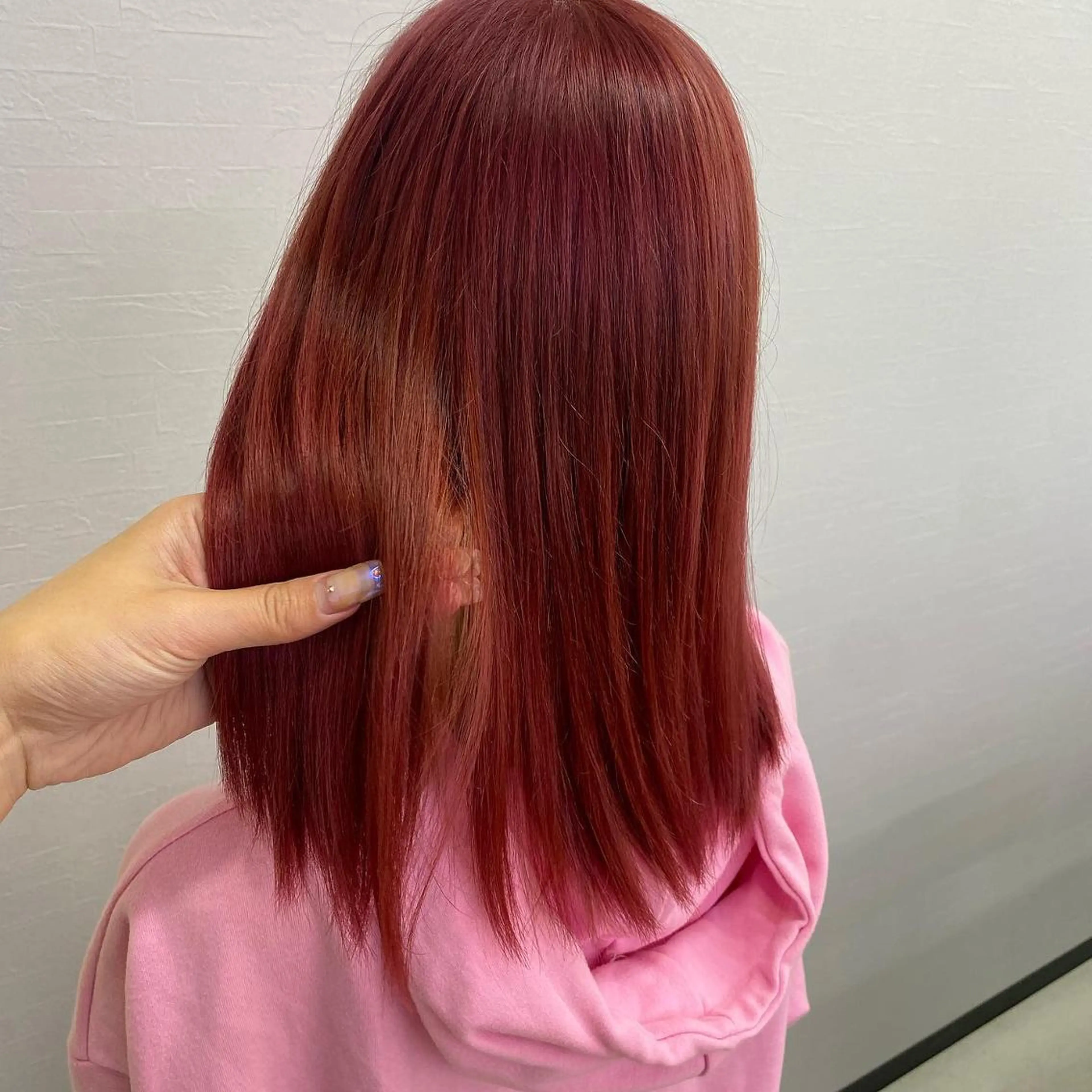 ロング カラー ベージュカラー ブラウンカラー オレンジ レッドカラー レッドブラウン UNDER vr 【アンダーバー】のヘアスタイル