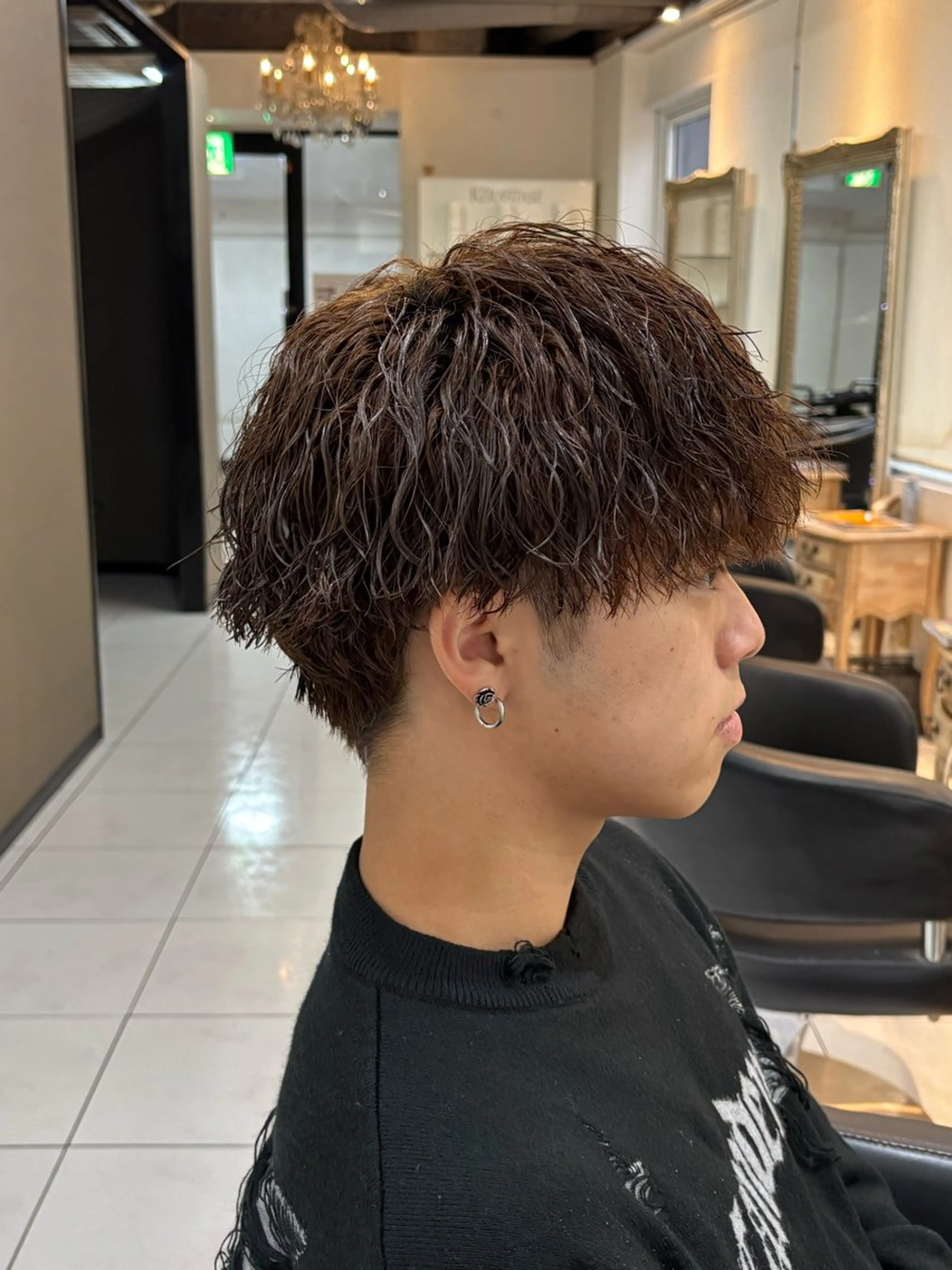 メンズ メンズパーマ カット パーマ 加川 隼人のヘアスタイル