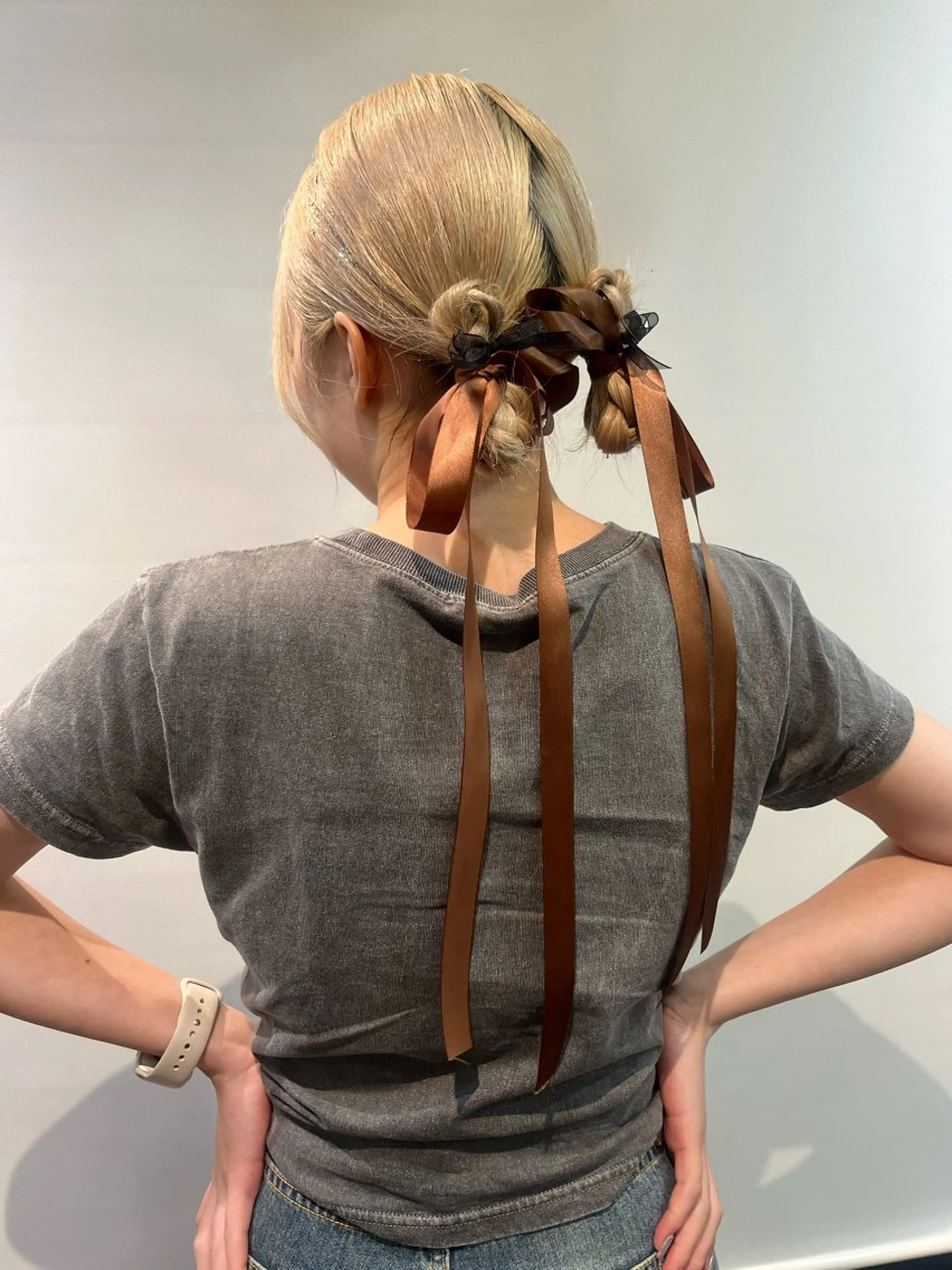 ヘアアレンジ 💖デザインカラー/ タダ ハナカ💖のヘアスタイル