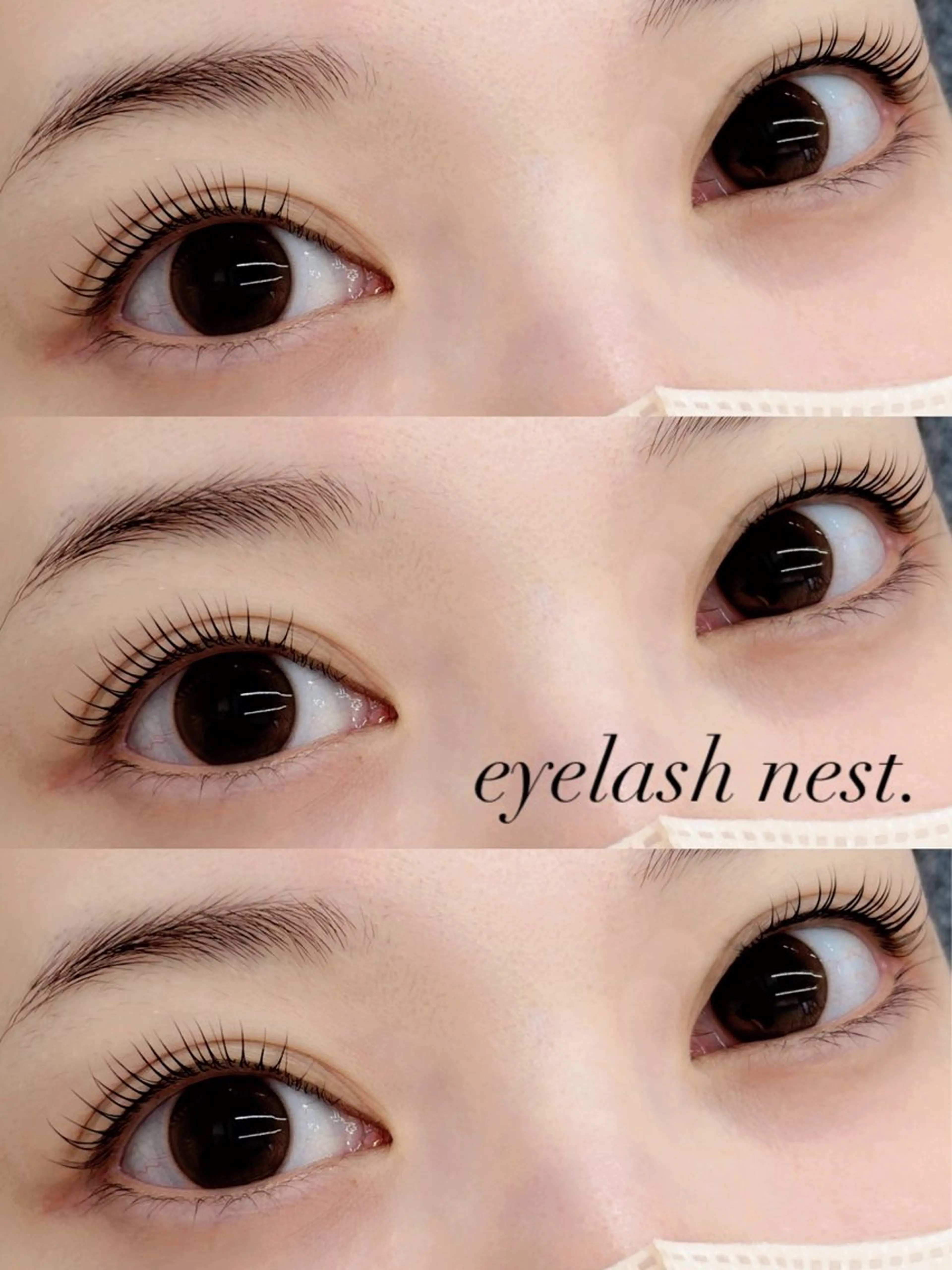 マツエク・マツパ 一重×まつ毛パーマ 🤍nest. エリ🤍のマツエク・マツパデザイン