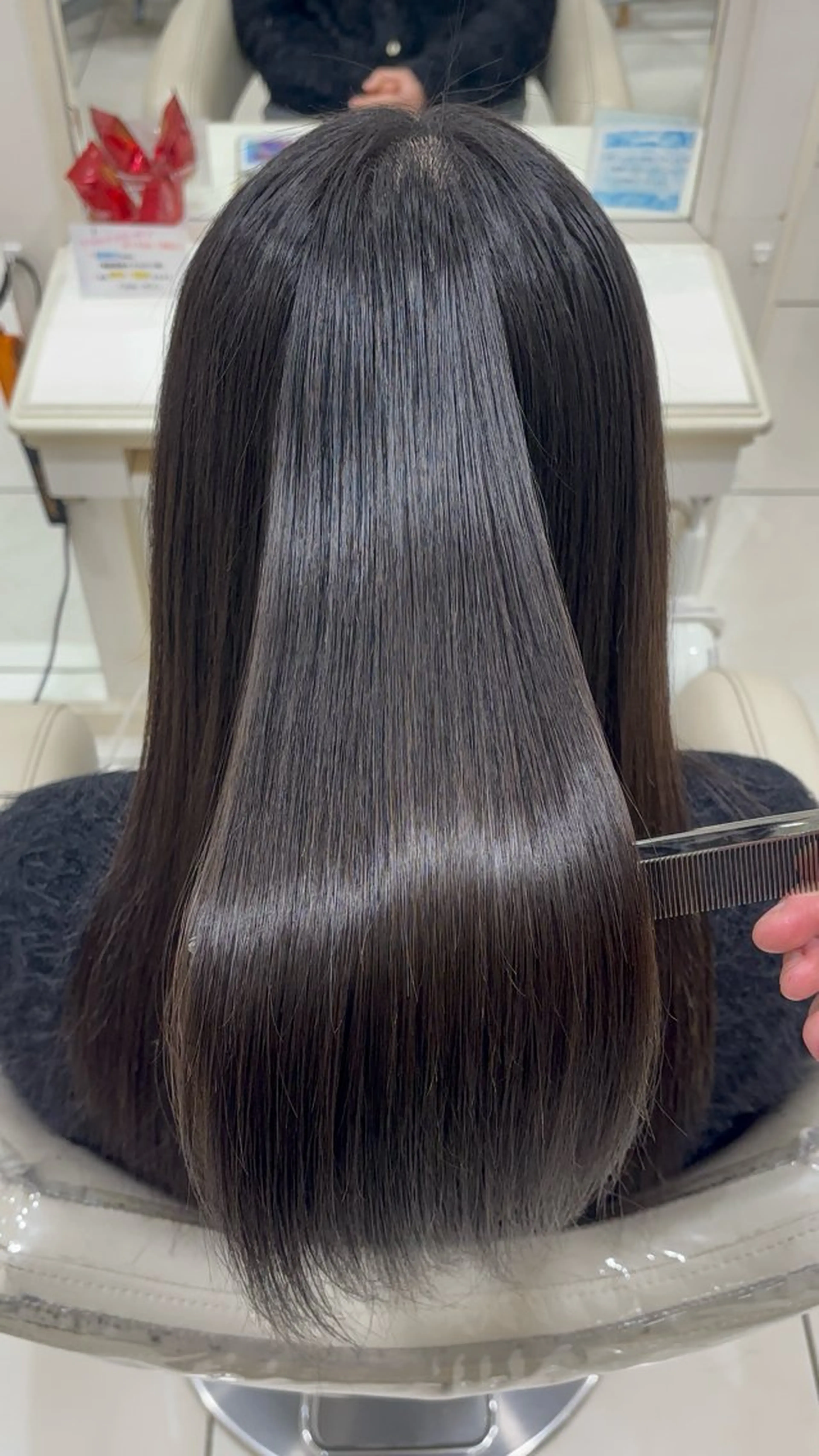 ロング 縮毛矯正 👼🏻透明感カラー 〻takuya💫のヘアスタイル