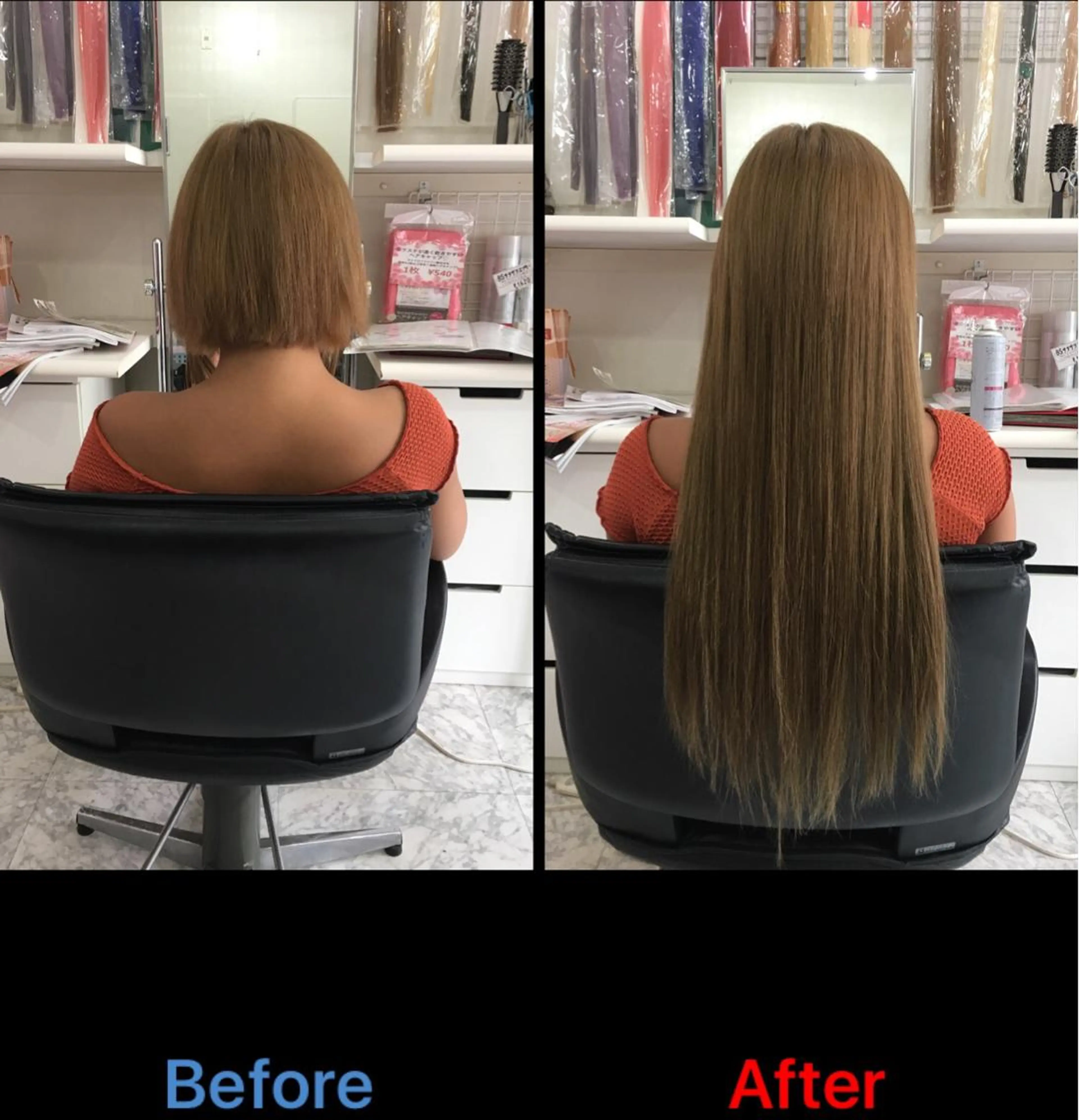 ロング ショートボブ シールエクステ ボブ エクステ ロング 毛穴改善/脱毛 ネイル　川上久仁子のエステ・リラクイメージ