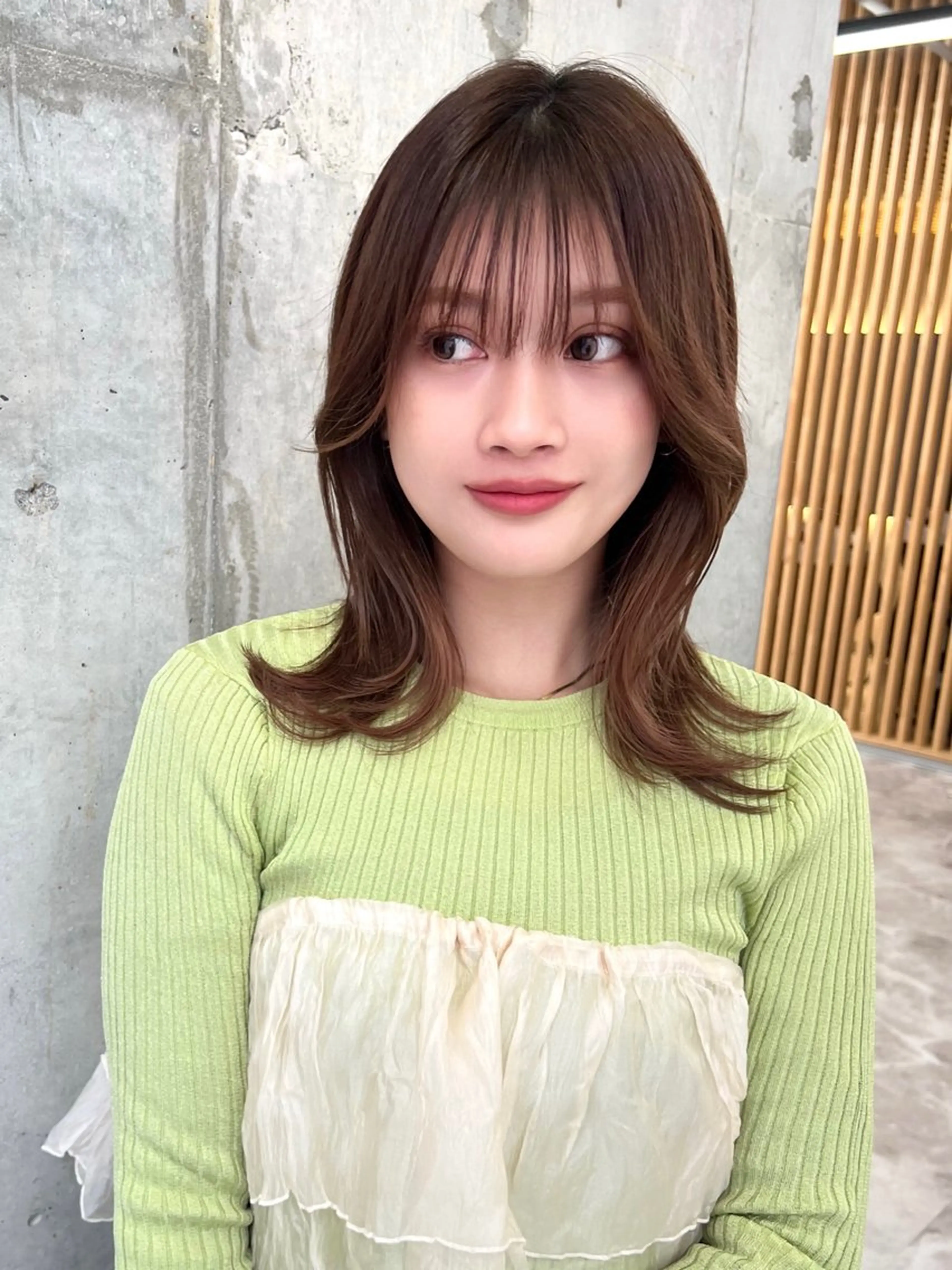 ミディアム 🫧ふじたまゆ🫧 レイヤーカット✂︎のヘアスタイル