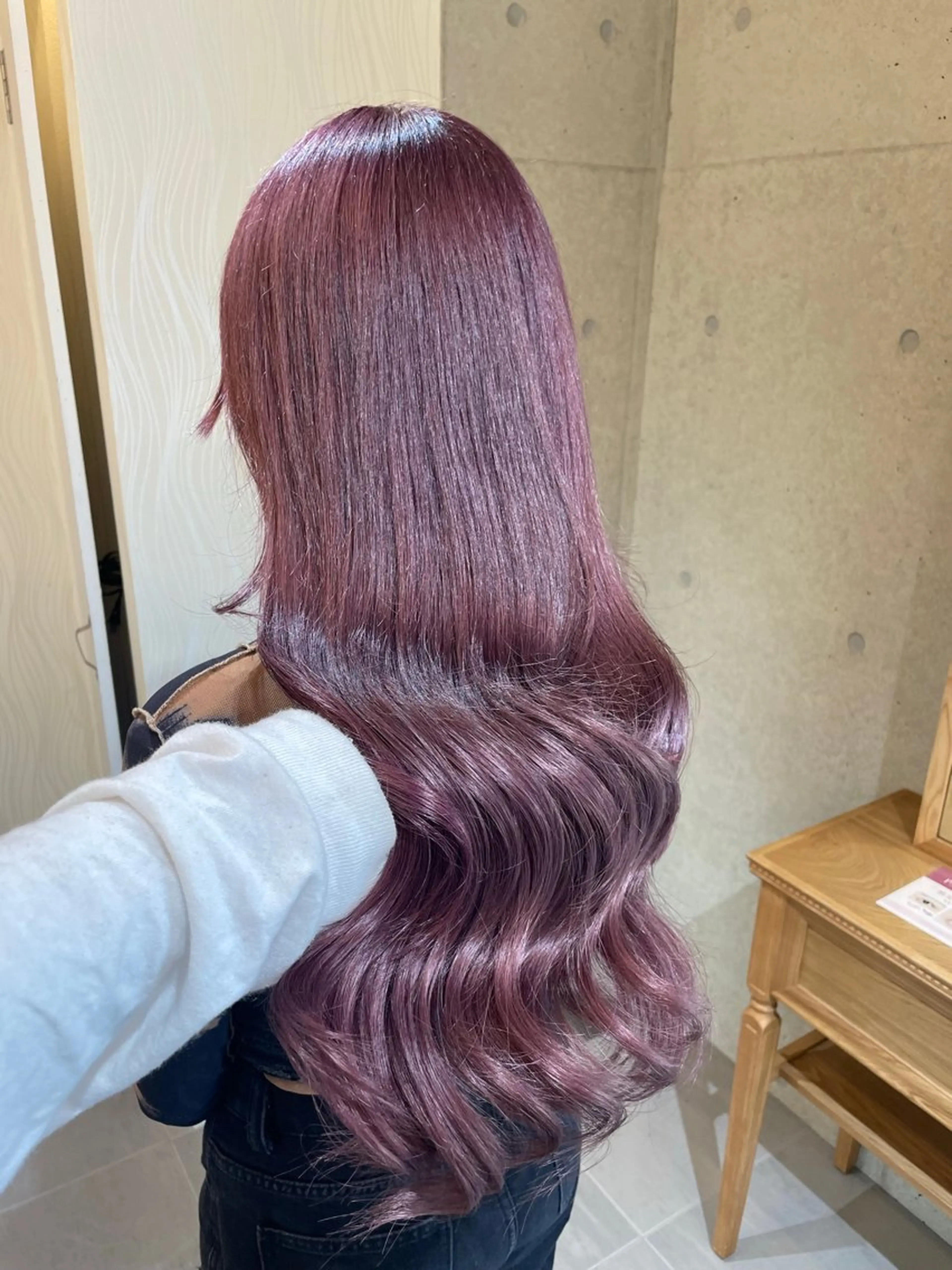 ロング カラー ブリーチ ケアブリーチ カシス ハイトーンカラー ラベンダーカラー カット ヘアカラー トリートメント 羽田翔大/ブリーチ/ ボブカット/店長のヘアスタイル