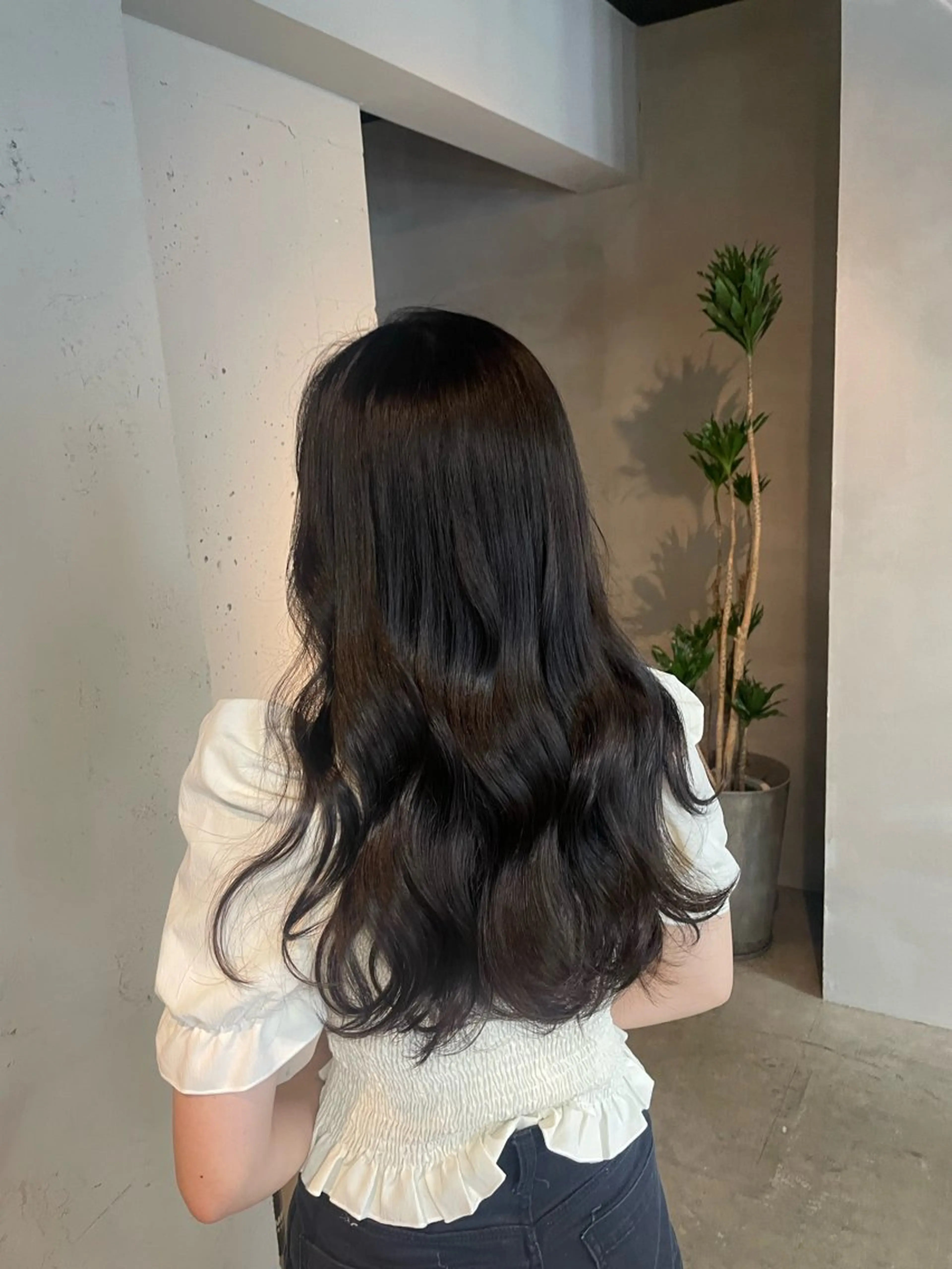 ロング カラー ヘアカラー トリートメント 透明感・美髪 monsoワニベユナのヘアスタイル