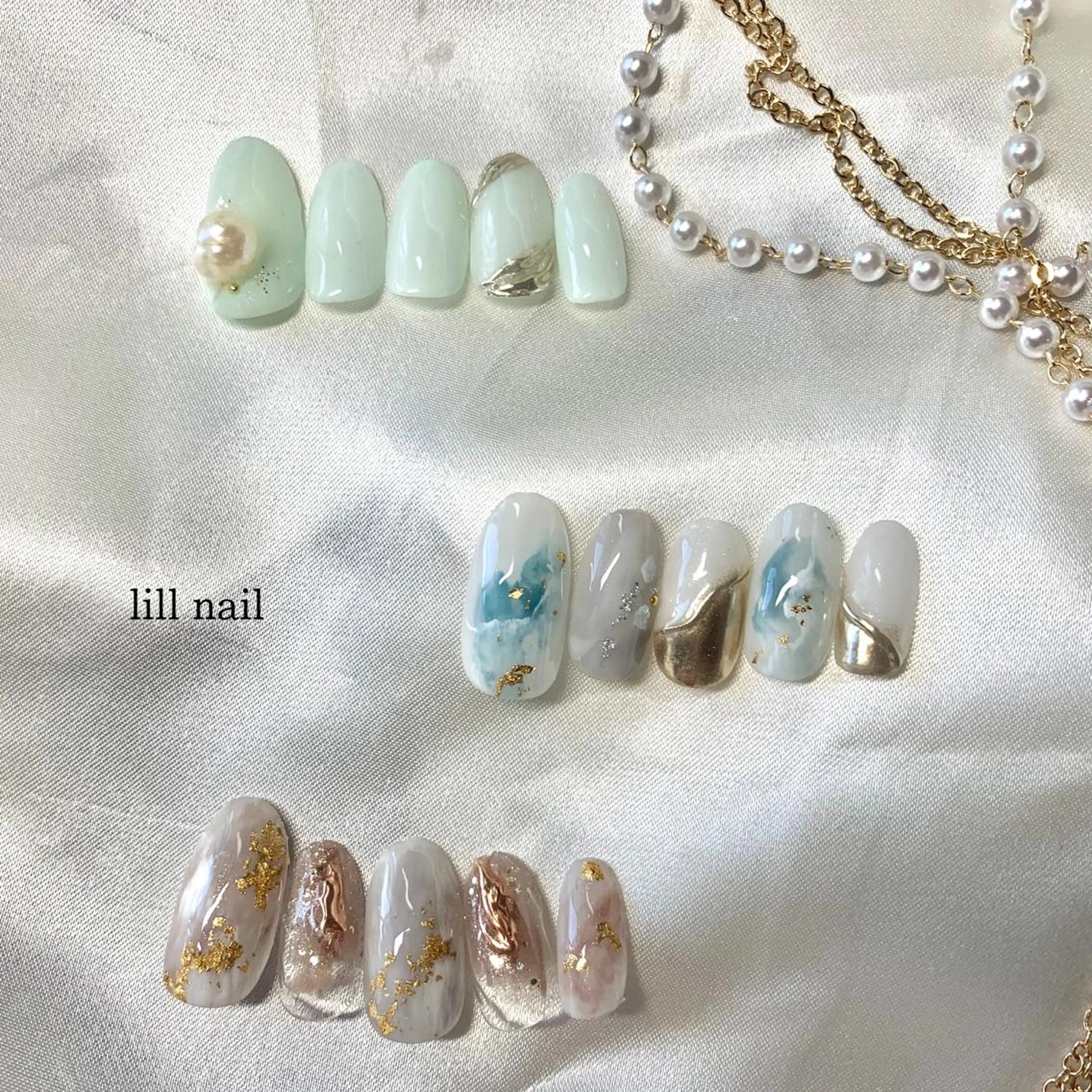 ミディアム pllia beautyのネイルデザイン