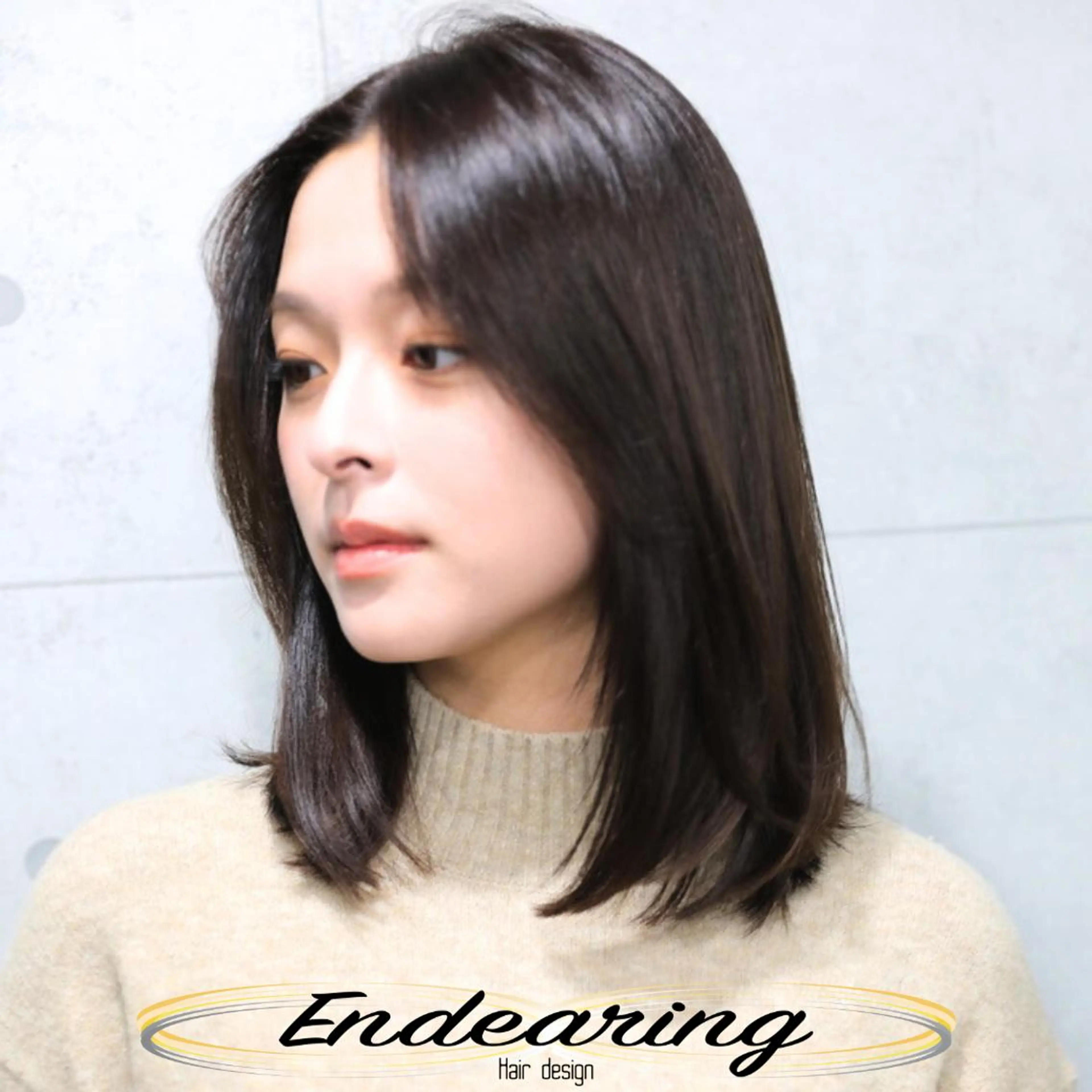 ミディアム くびれヘア 小顔カット トリートメント カット トリートメント Endearing 銀座/レイヤーカットのヘアスタイル