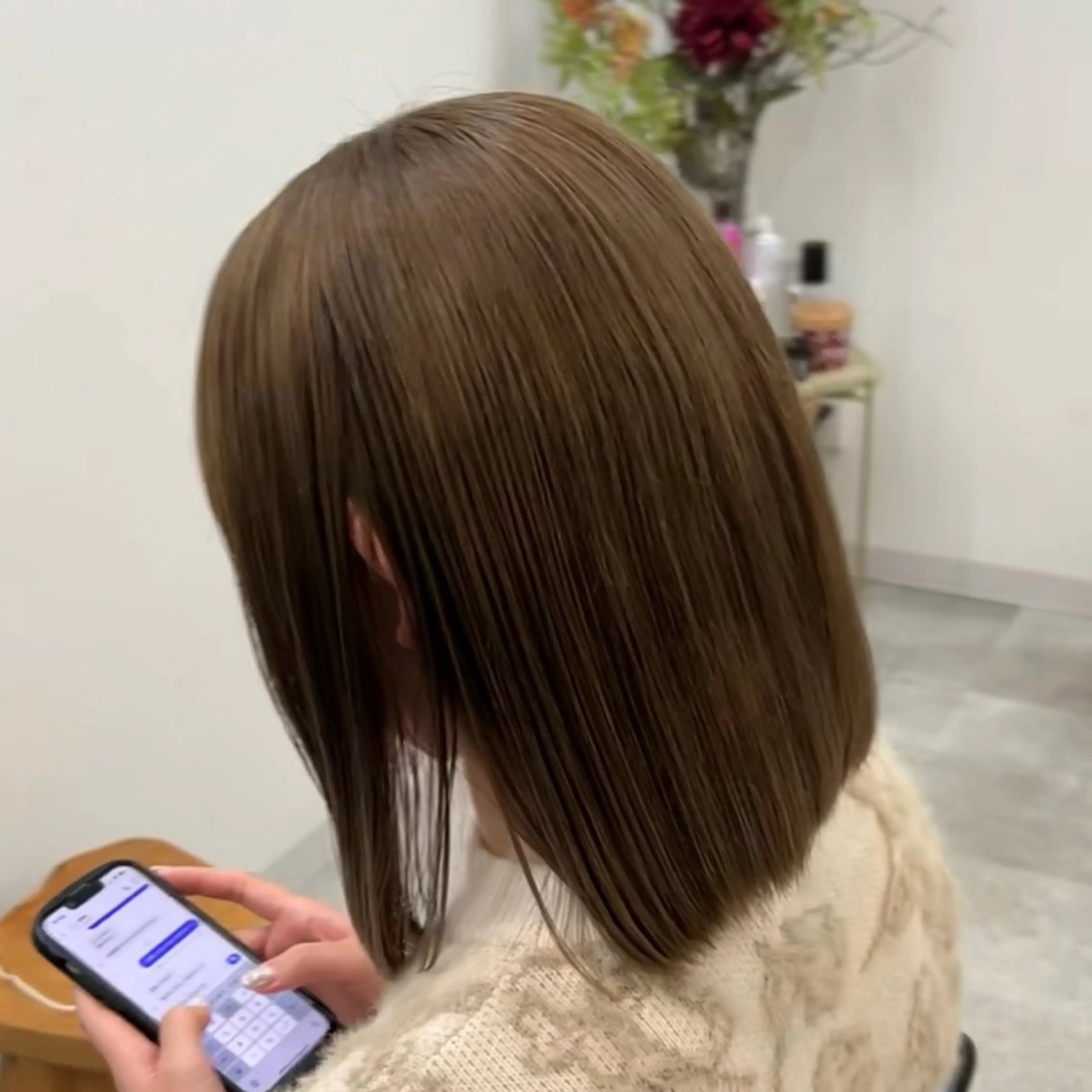 ミディアム カラー ベージュカラー ブリーチ ブリーチカラー/渋谷 /髪質改善/shinのヘアスタイル