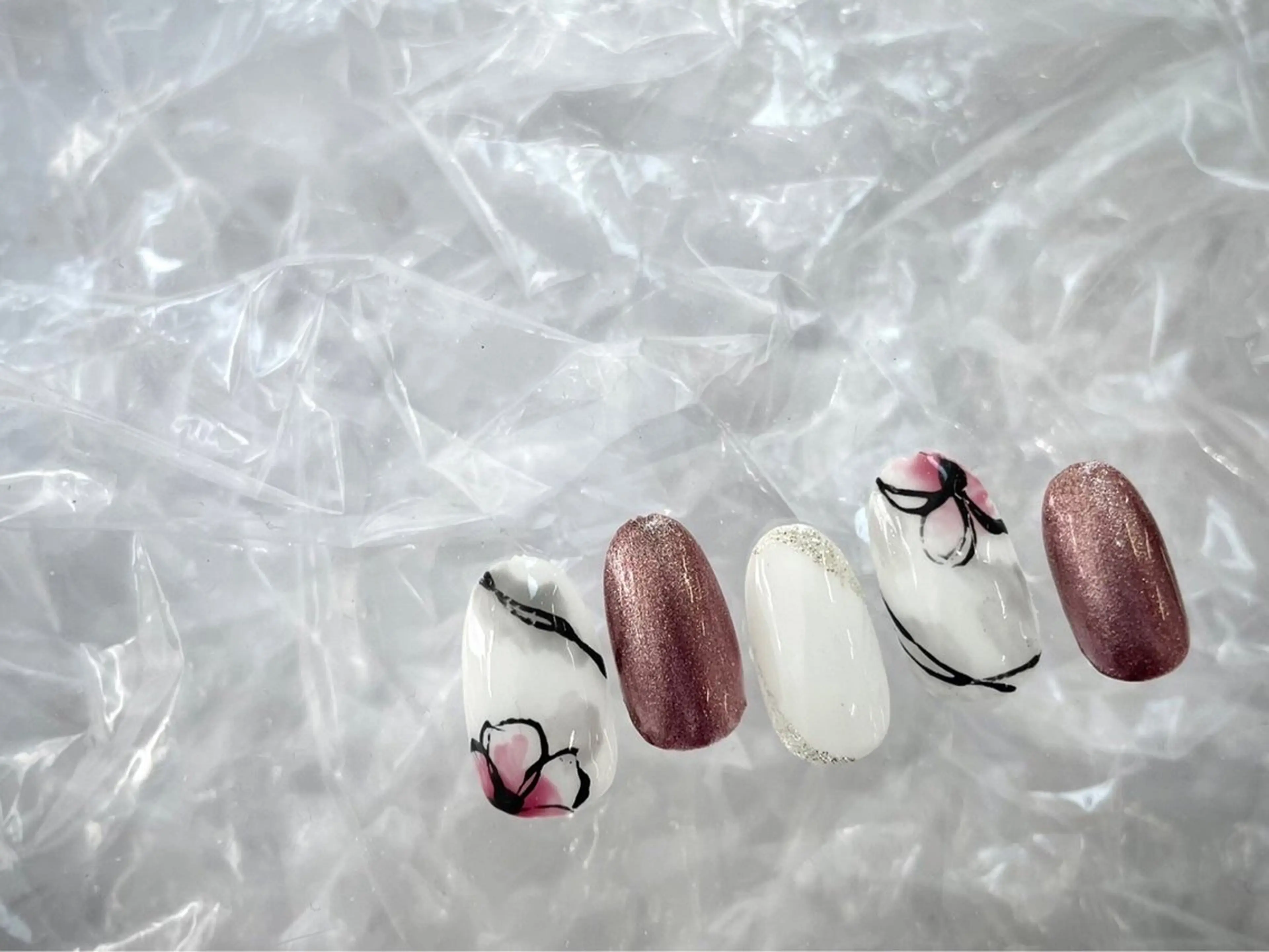 ネイル アートネイル シンプルネイル ネイルチップ ⭐︎休業中の練習⭐︎ JNA認定講師髙橋のネイルデザイン