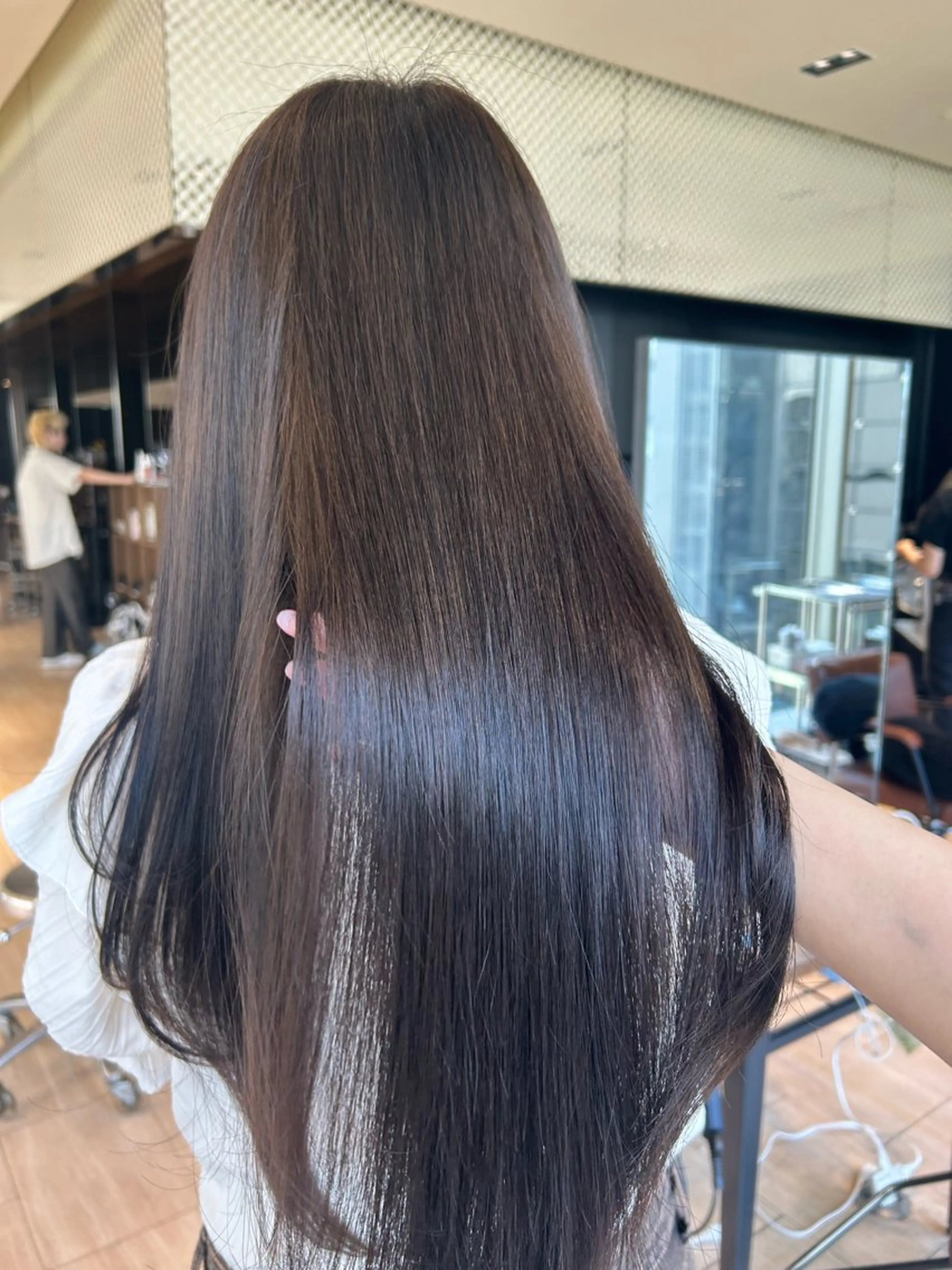 ロング カット ヘアカラー トリートメント 🎀大竹美侑／顔まわ りカット／レイヤーのヘアスタイル