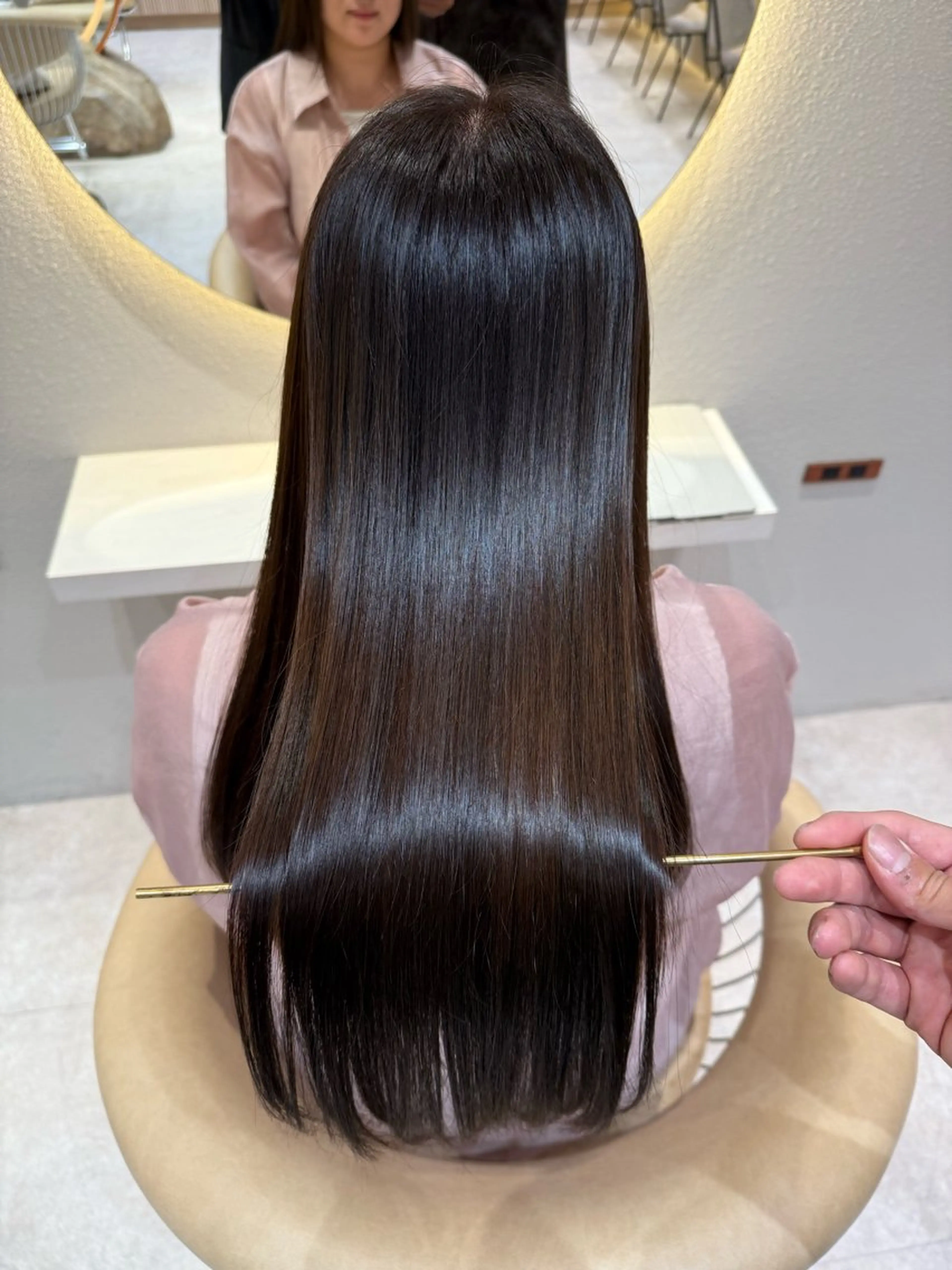 ロング カラー カット ヘアカラー 縮毛矯正 レイヤー❣️縮毛矯 川村利幸のヘアスタイル