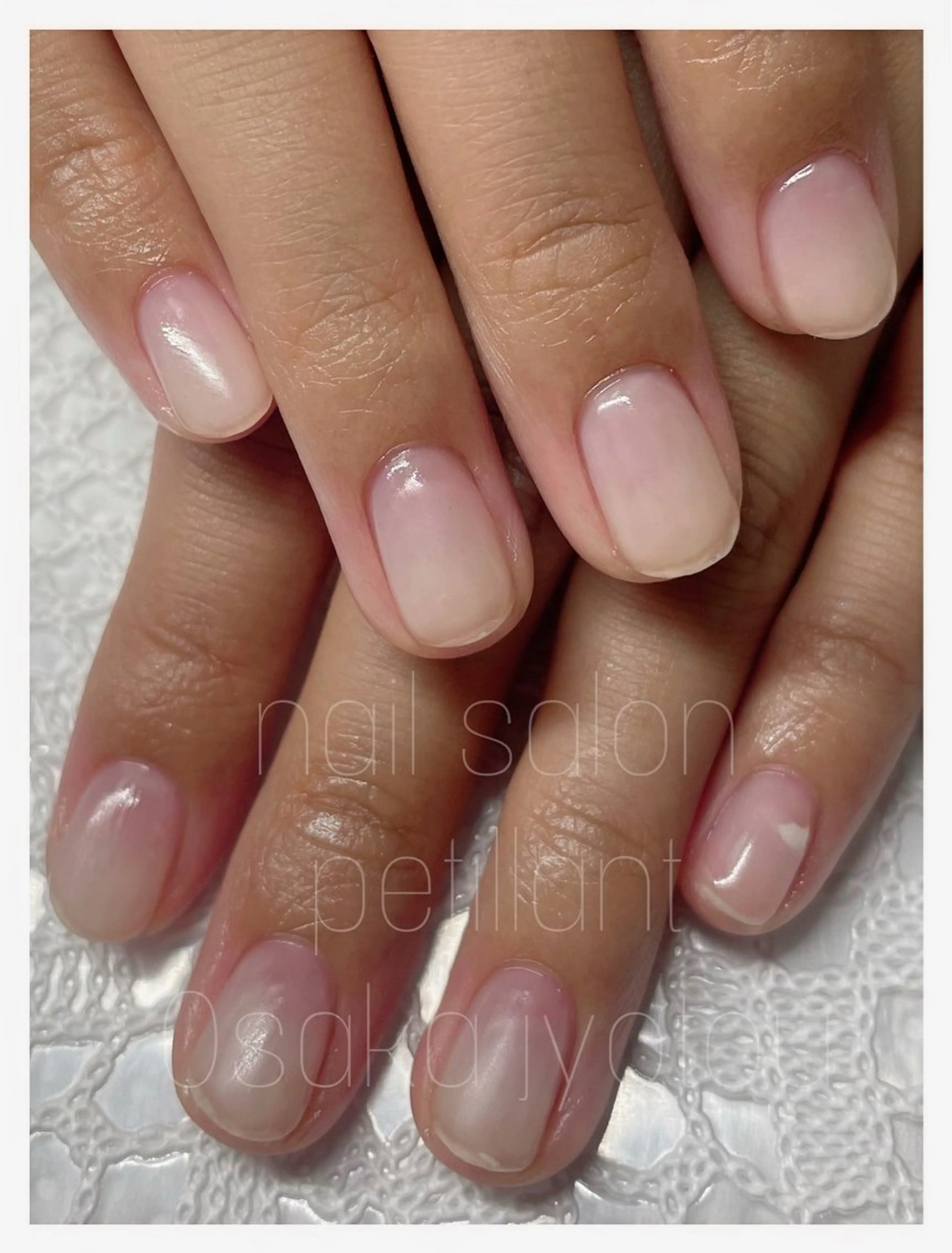 ネイル アートネイル クリアネイル 春ネイル nail salon petillantのネイルデザイン