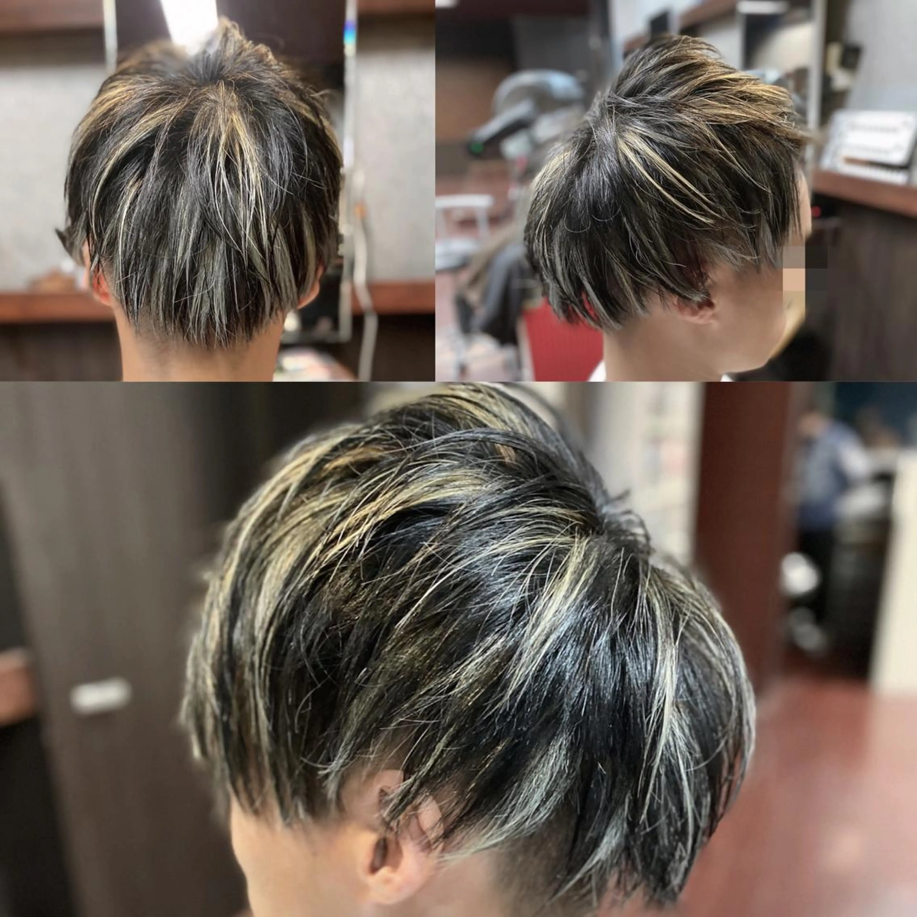 カラー メンズ メンズハイライト ハイライトカラー Lizir  ルズィール所属・Luzir⭐︎ GEN⭐︎のヘアスタイル