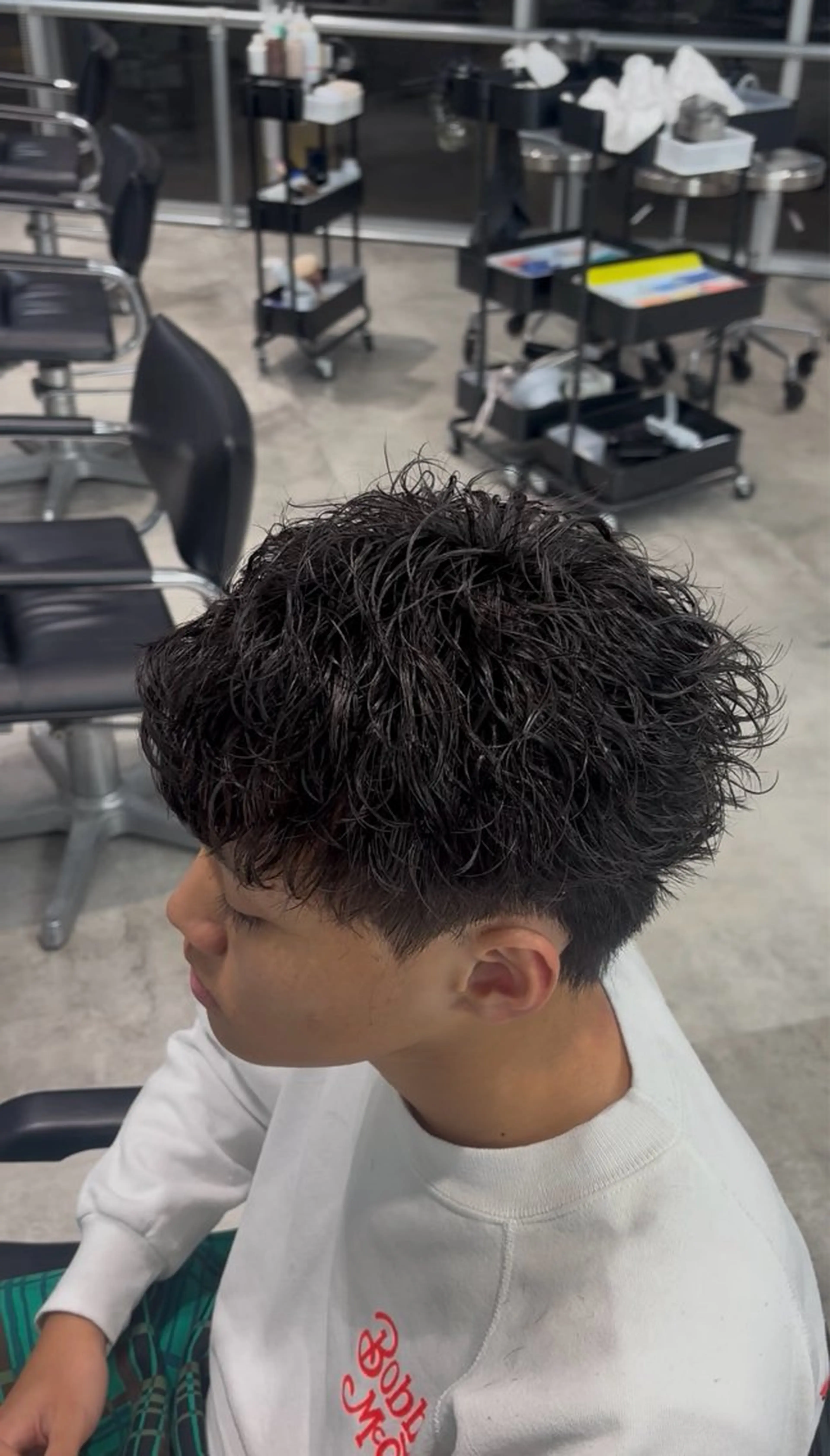 ショート パーマ メンズ 🐲原宿、渋谷/メン ズ特化/パーマ、縮毛のヘアスタイル