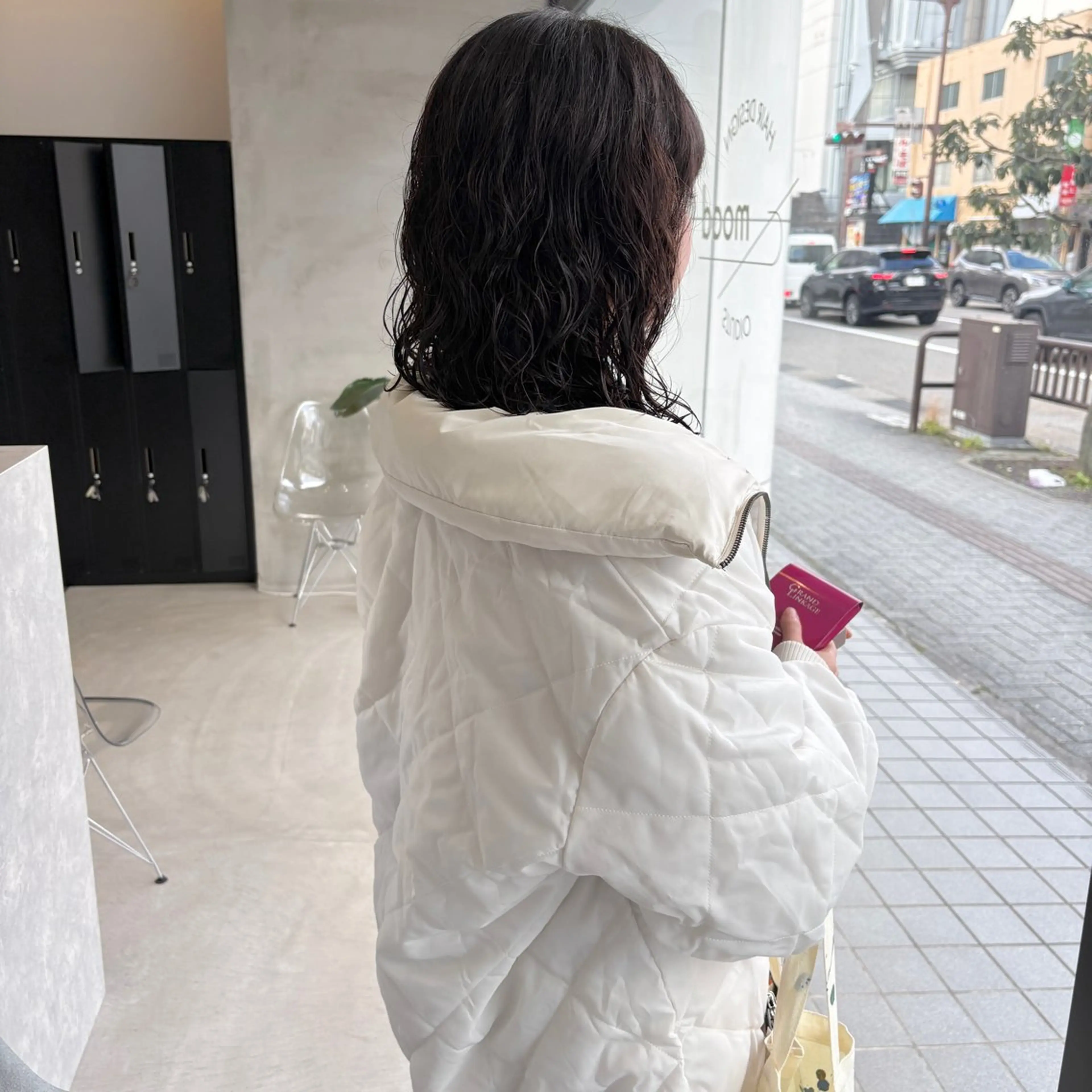 ミディアム パーマ ミディアムパーマ カット パーマ はちすか るかのヘアスタイル