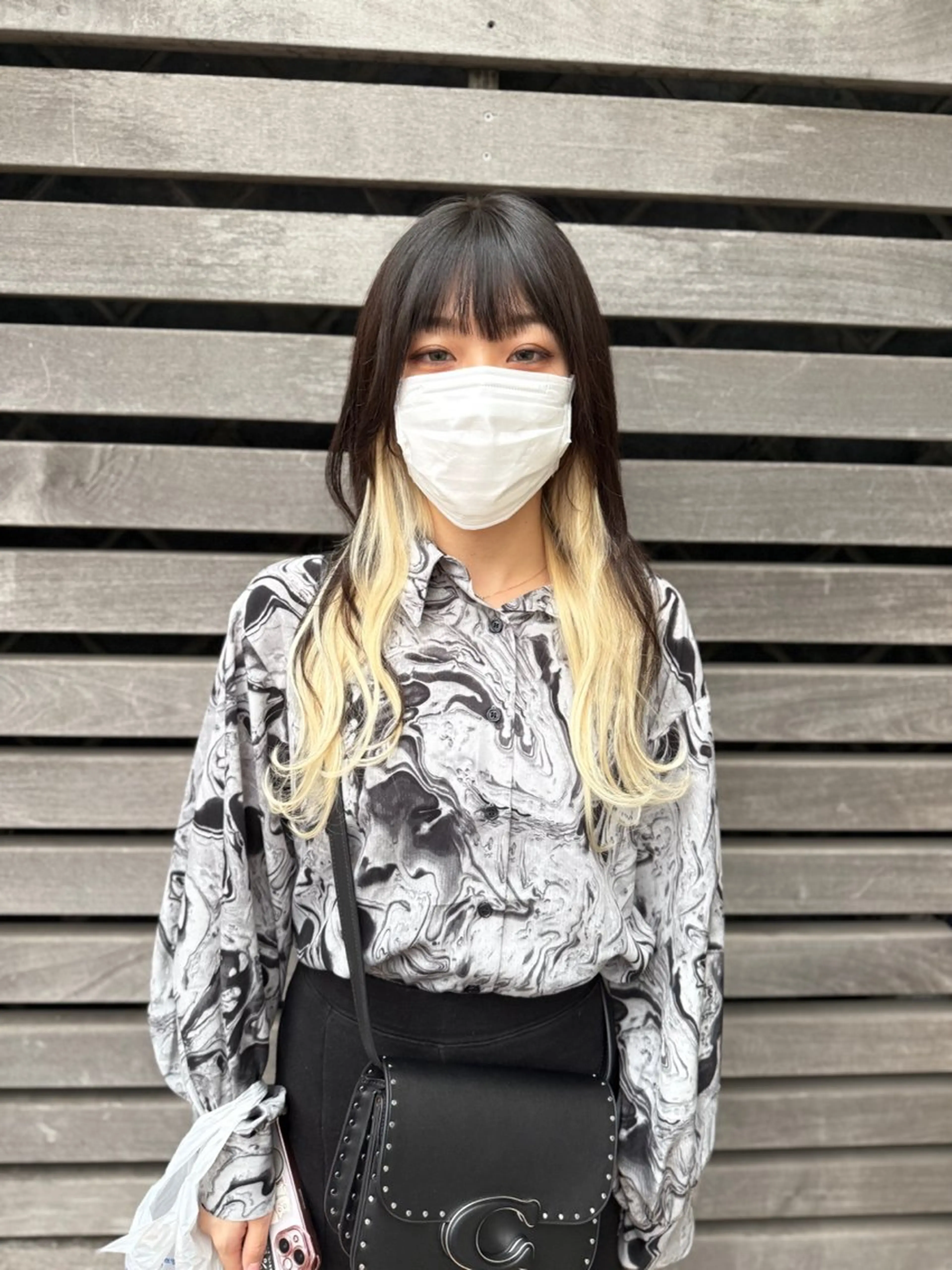 セミロング カラー ウルフレイヤー エクステ/kokiのヘアスタイル