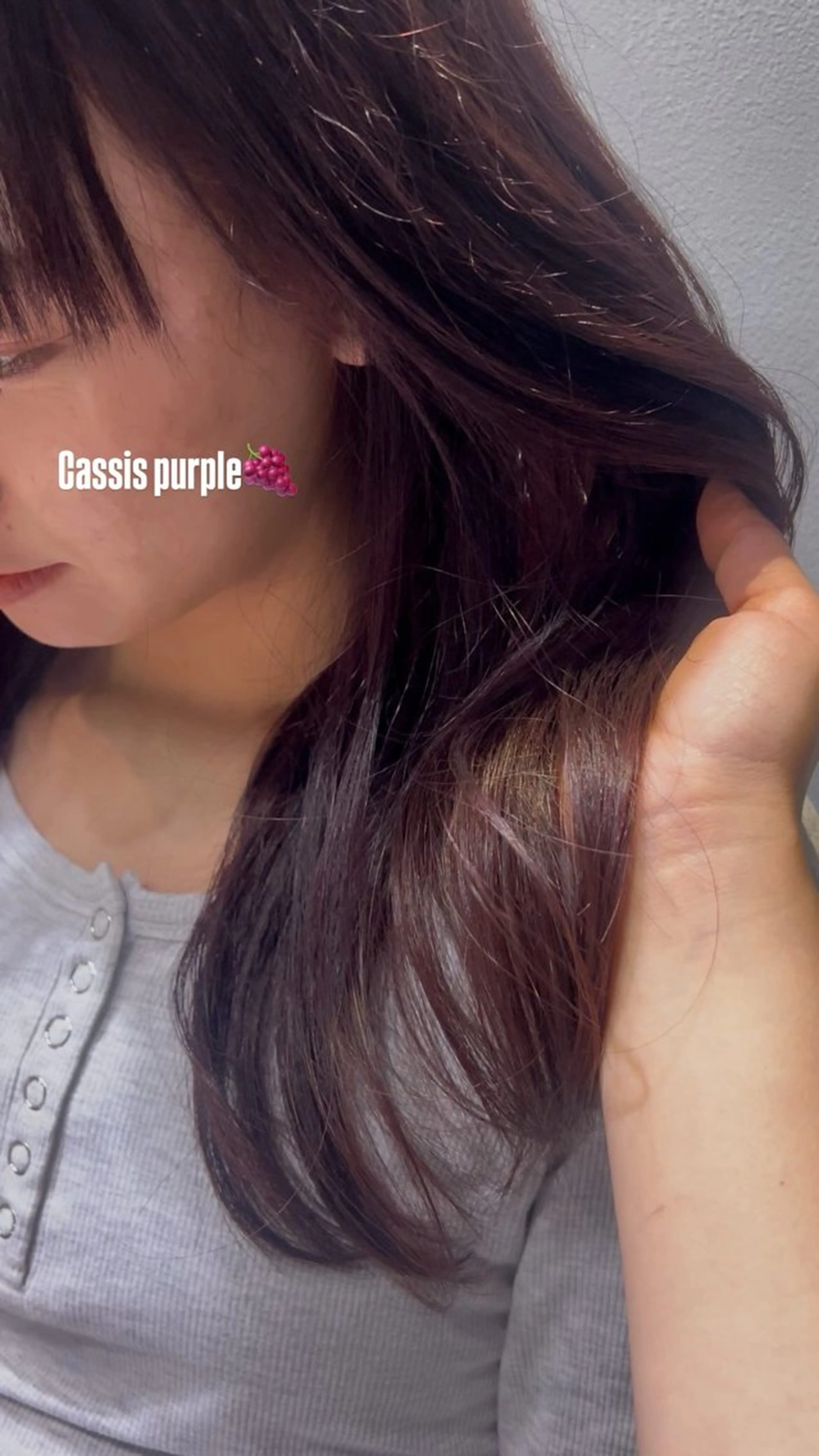 ロング カラー イルミナカラー ヘアカラー レイヤーカット ⭐シミズリホのヘアスタイル