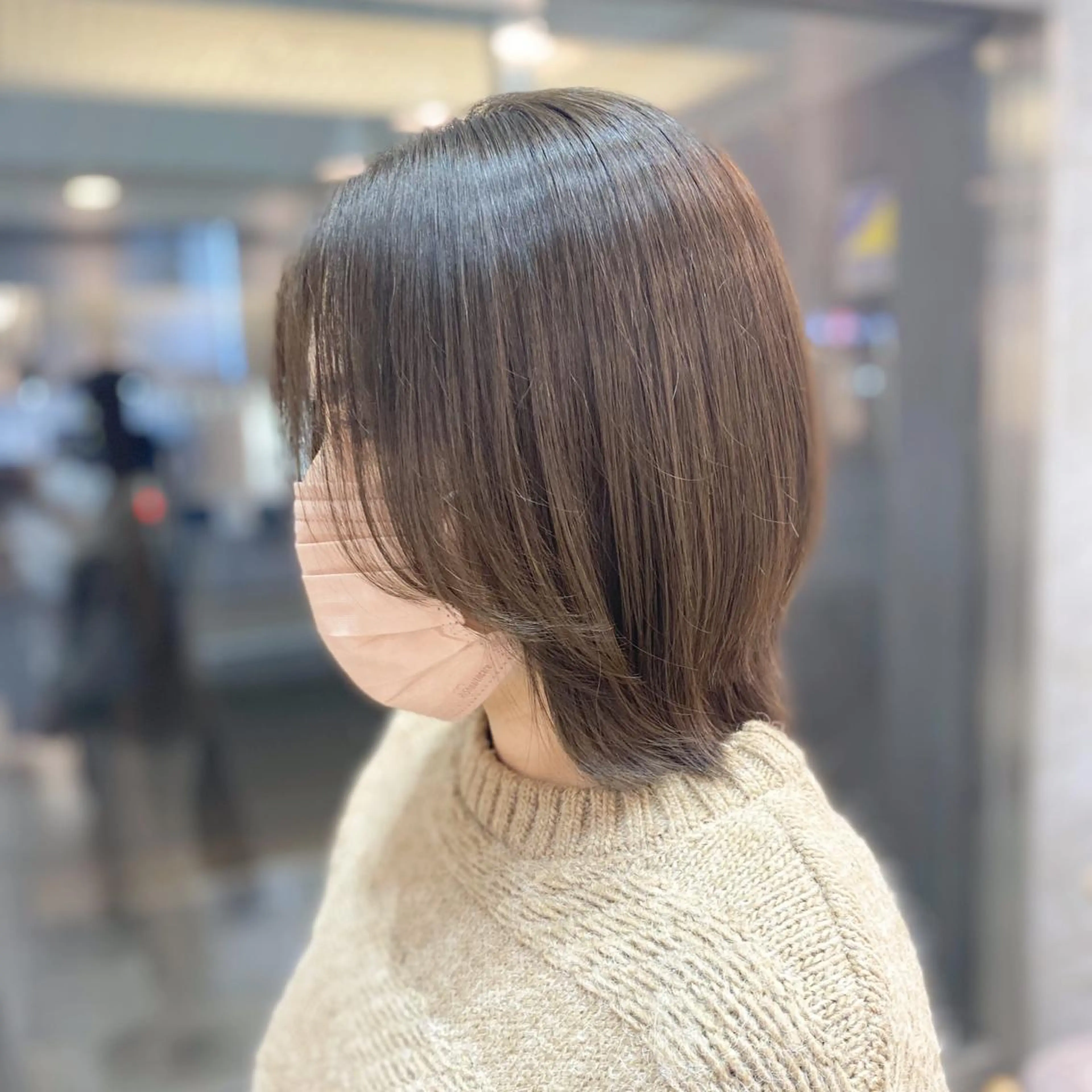 ショート カラー グレージュ イルミナカラー オリーブカラー オリーブグレージュ オリーブグレー カット ヘアカラー トリートメント ヘッドスパ 木原良 (キハラ リョウ)のヘアスタイル