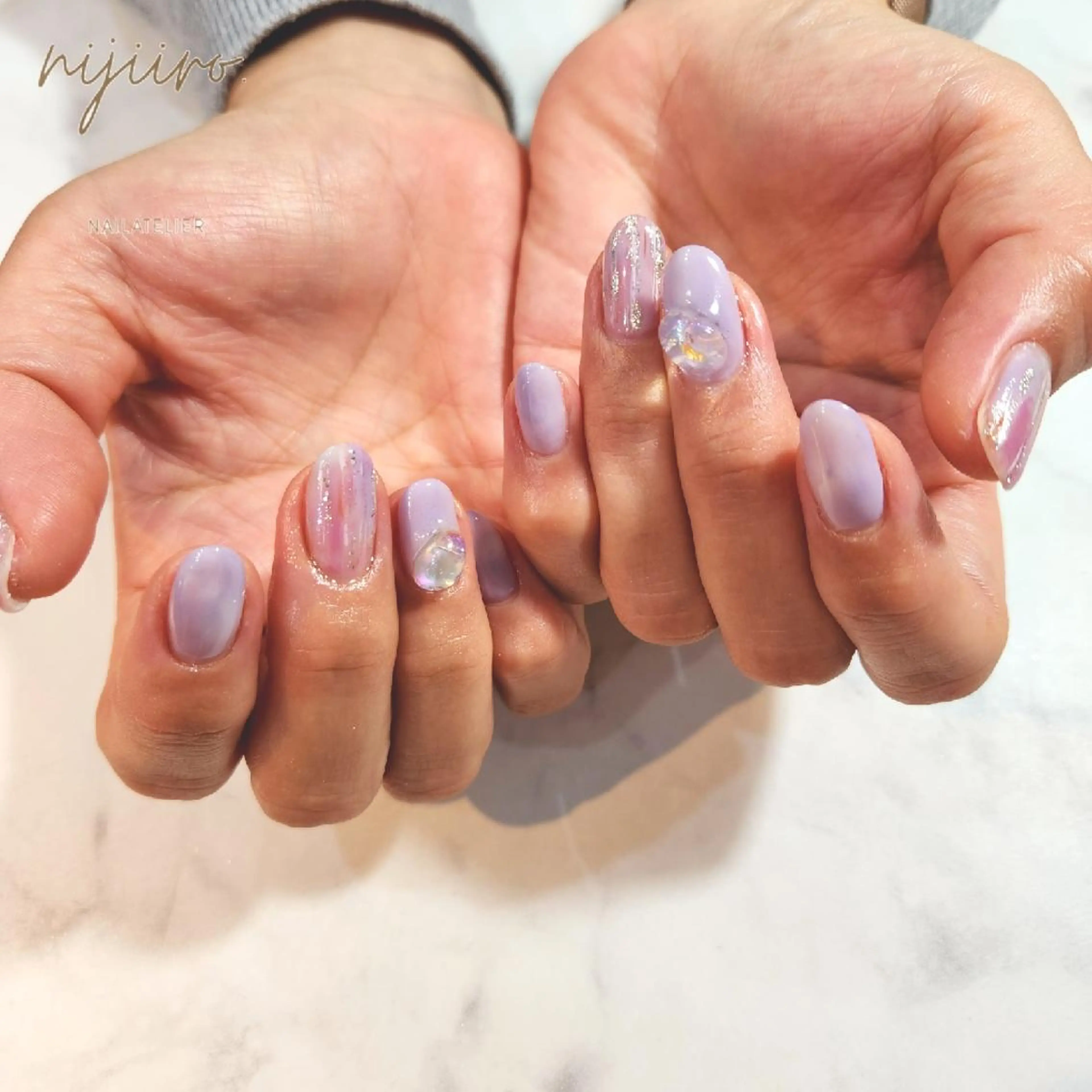ネイル ハンドネイル nailatelier nijiiro.所属・nijiiro🌈 サトウのネイルデザイン