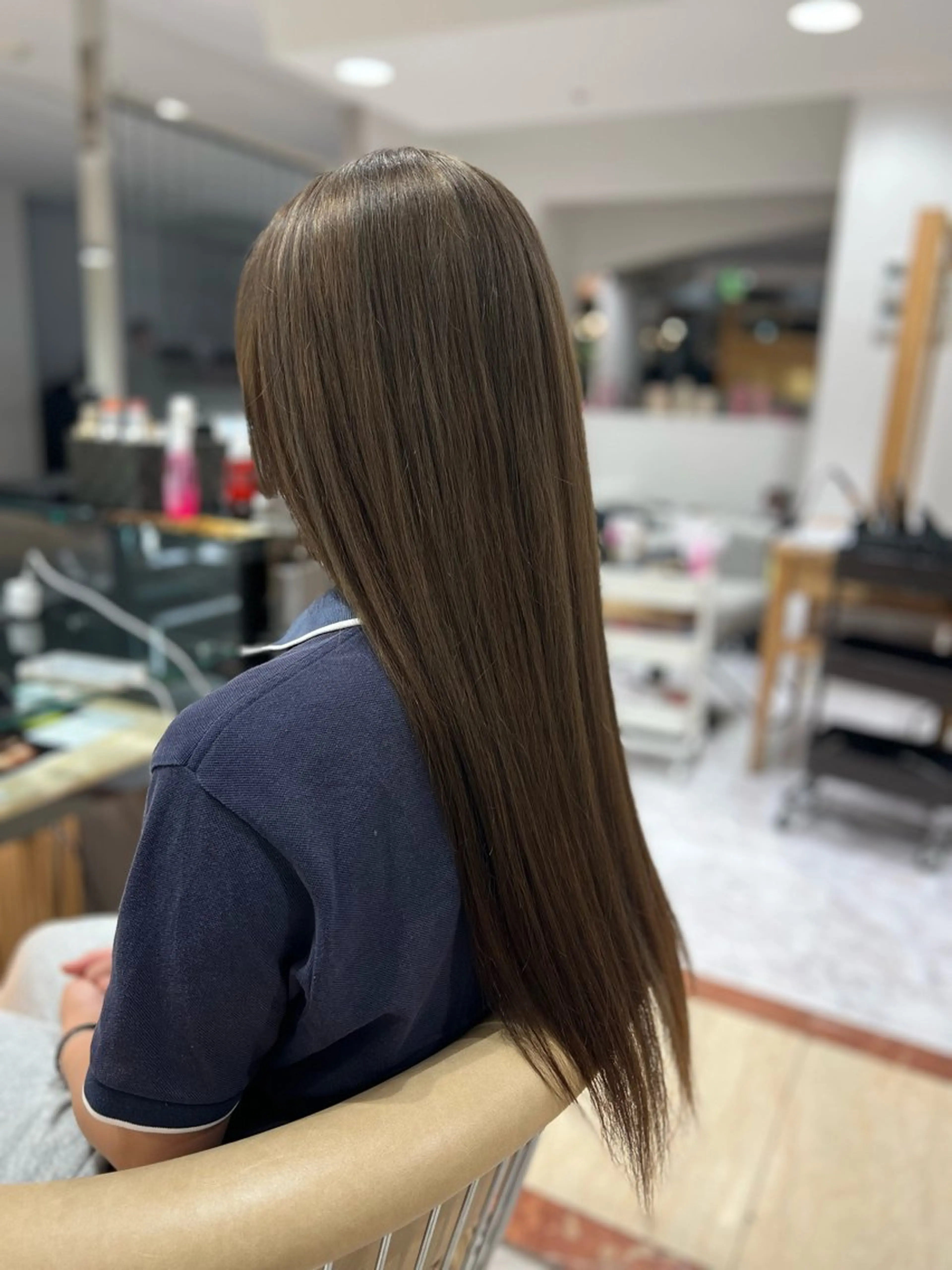 カラー ブラウンカラー 骨格／顔型／診断／ 伏見／飯味 華菜のヘアスタイル