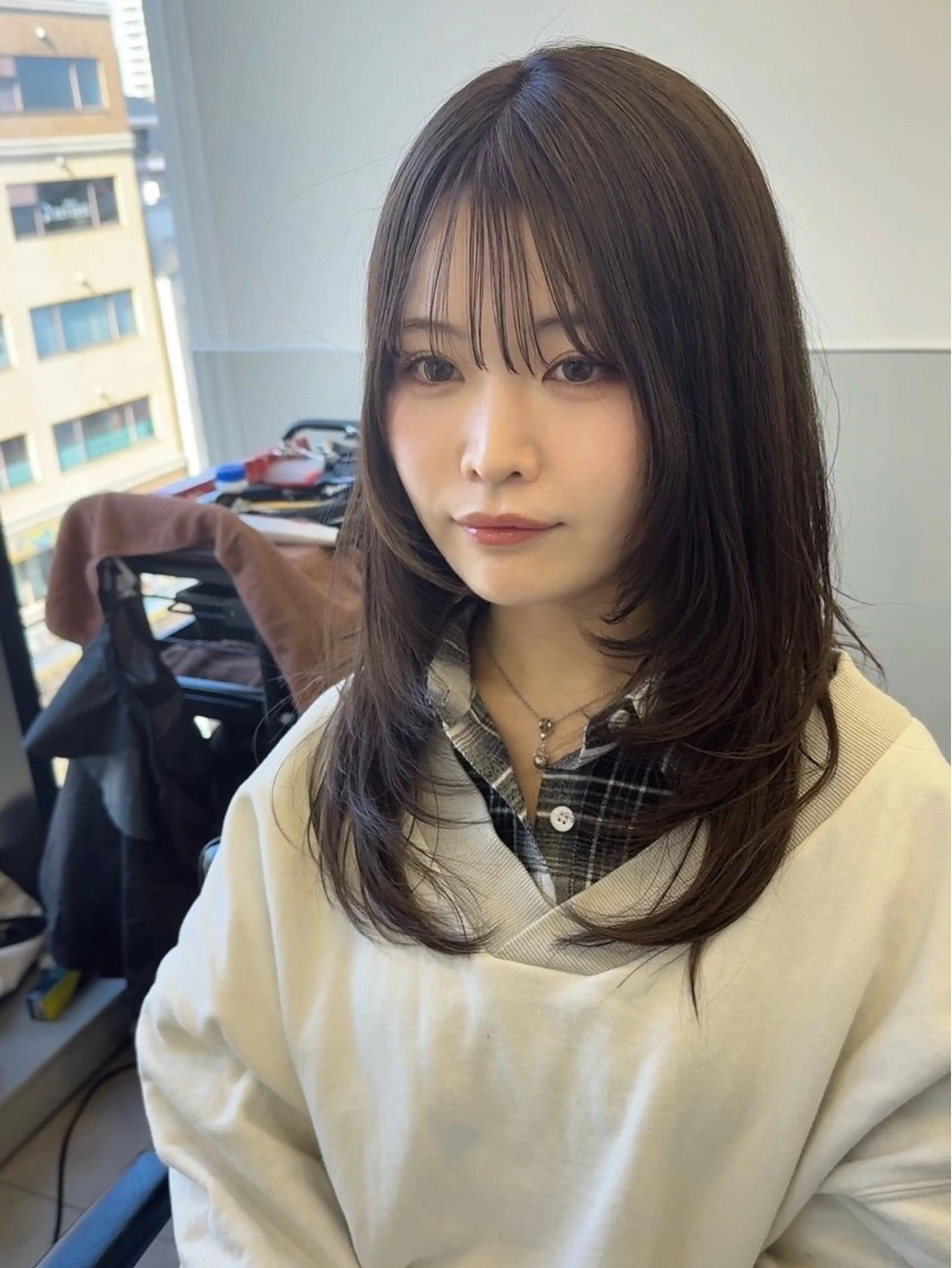 ロング レイヤーカット カット ヘアカラー トリートメント GO TODAY シェアサロン 町田店所属・韓国ヘア🇰🇷 スズキのヘアスタイル