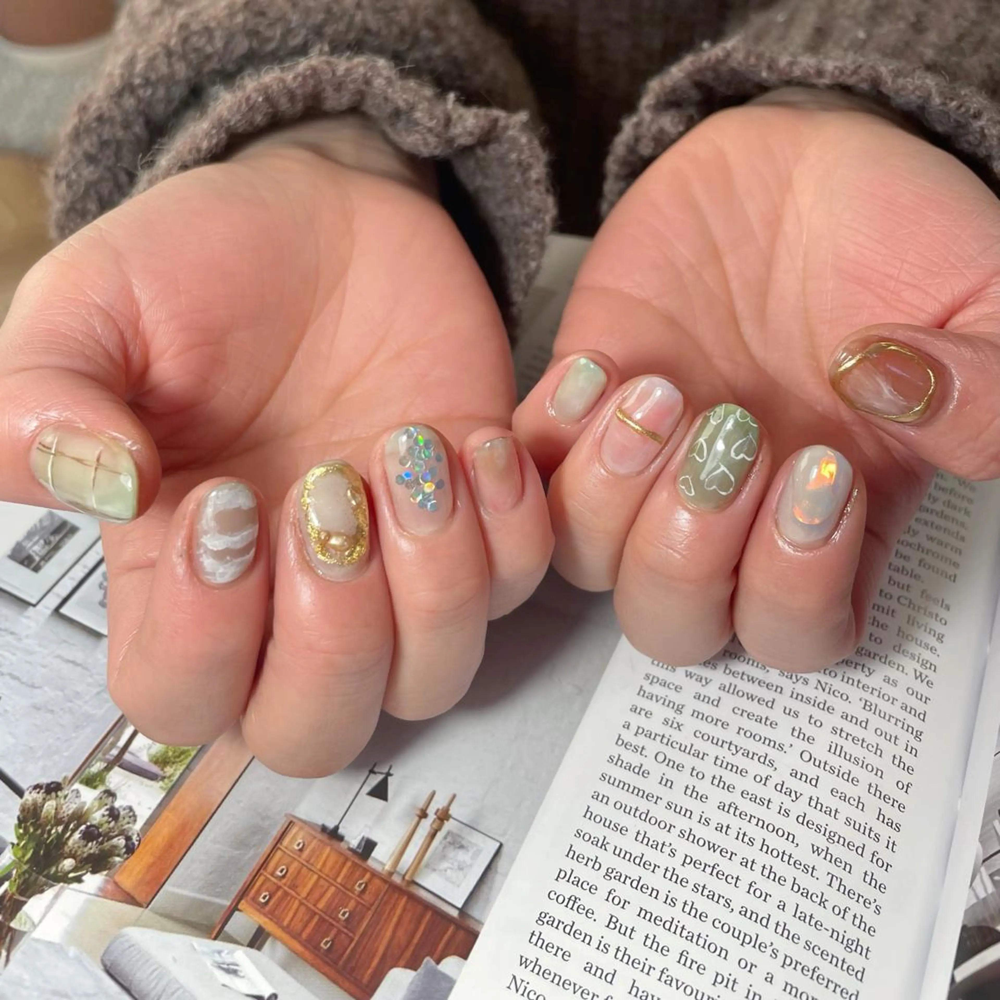 ネイル ニュアンスネイル Lofinails ちひろのネイルデザイン